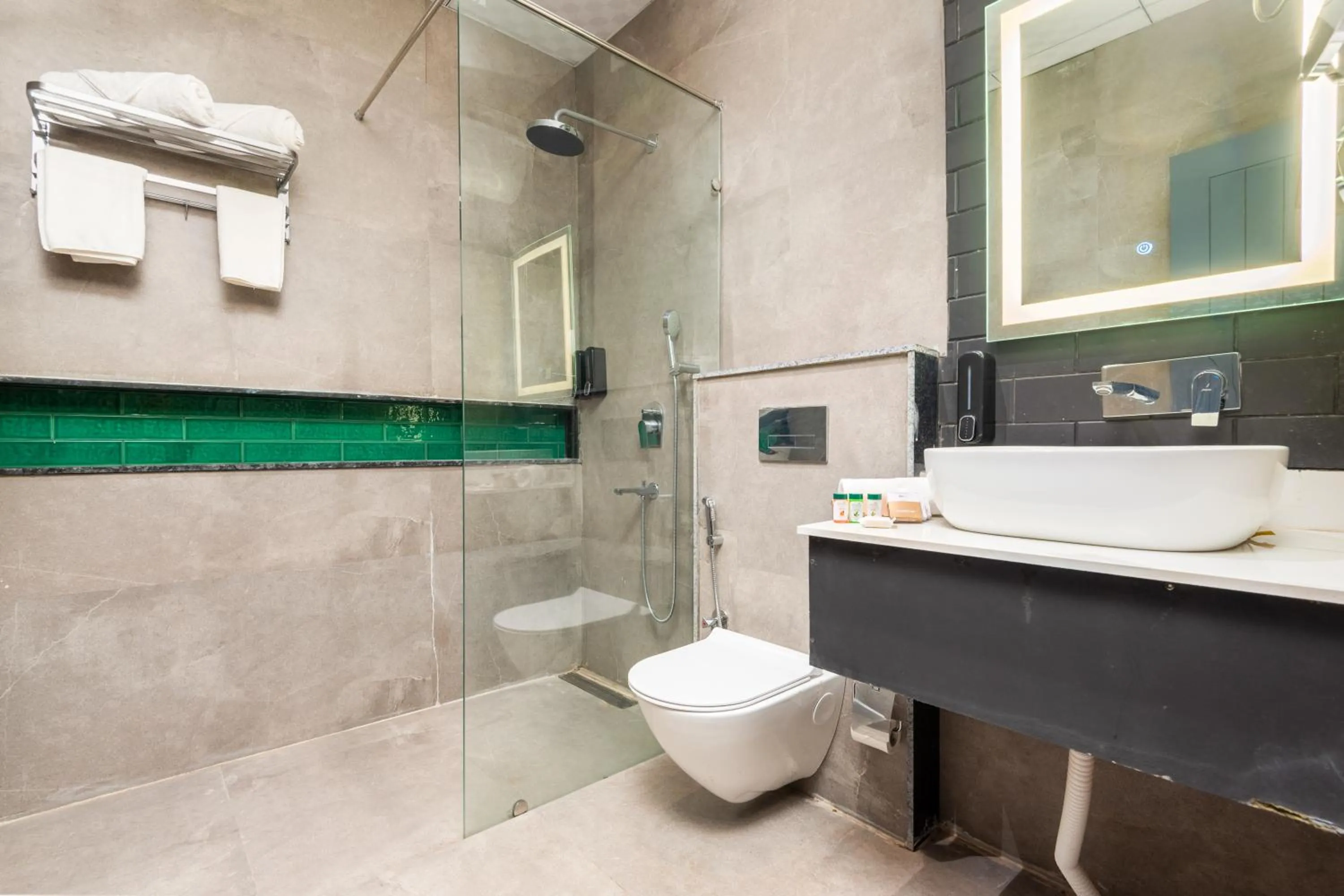 Bathroom in DLS Divine River Resort and Spa, Rishikesh