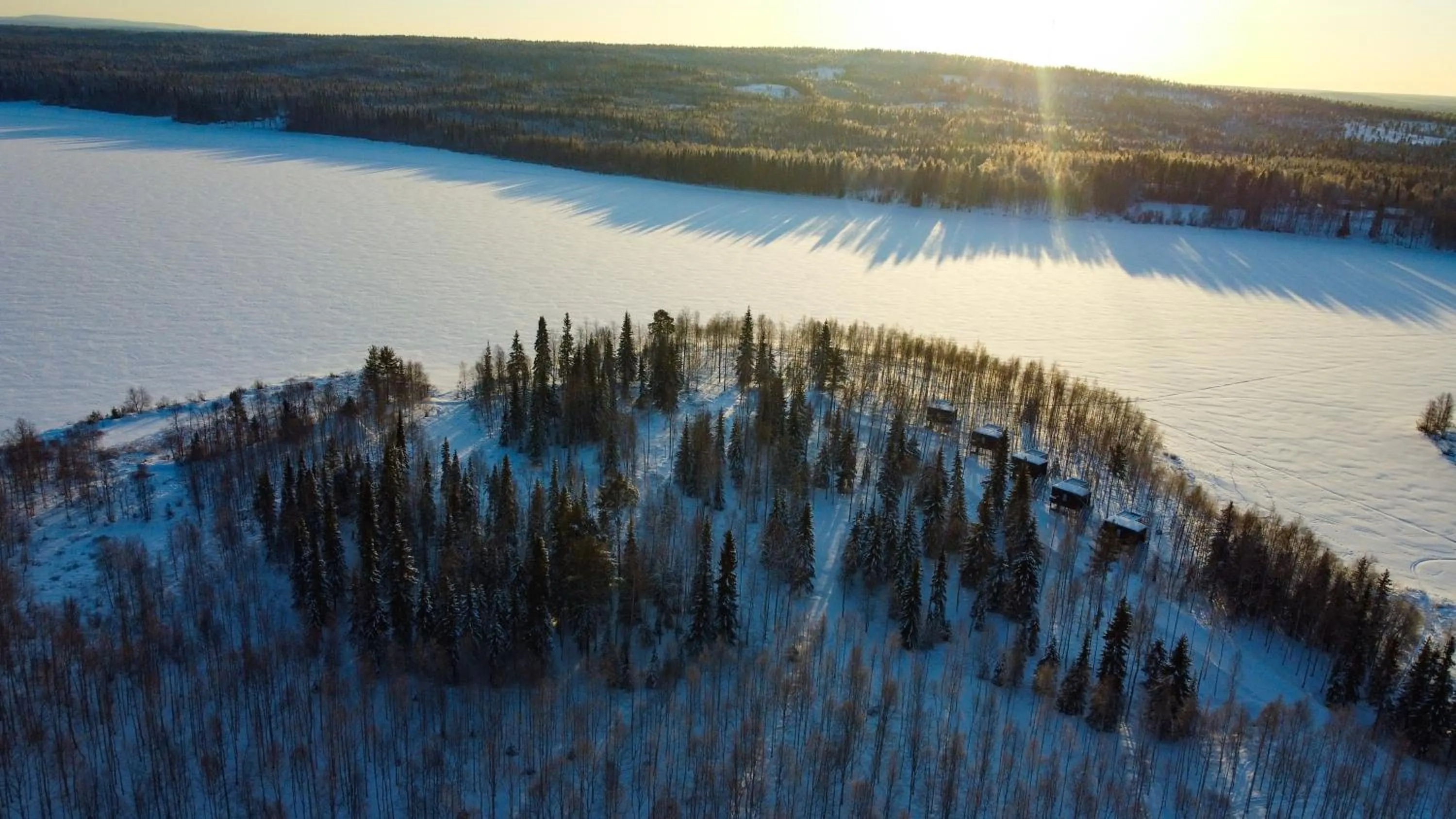 Natural landscape in Silver Birch Resort Lapland