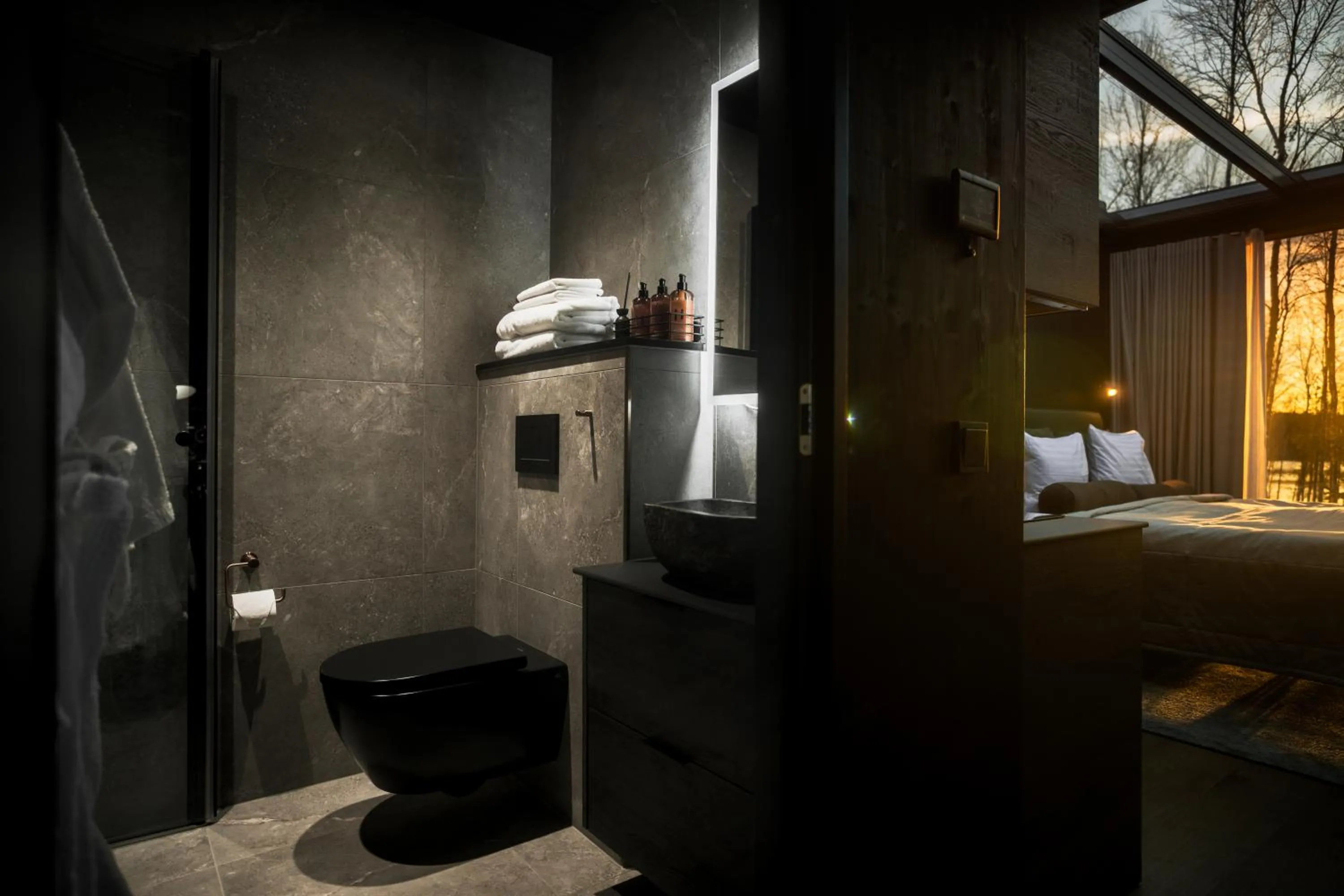 Bathroom in Silver Birch Resort Lapland