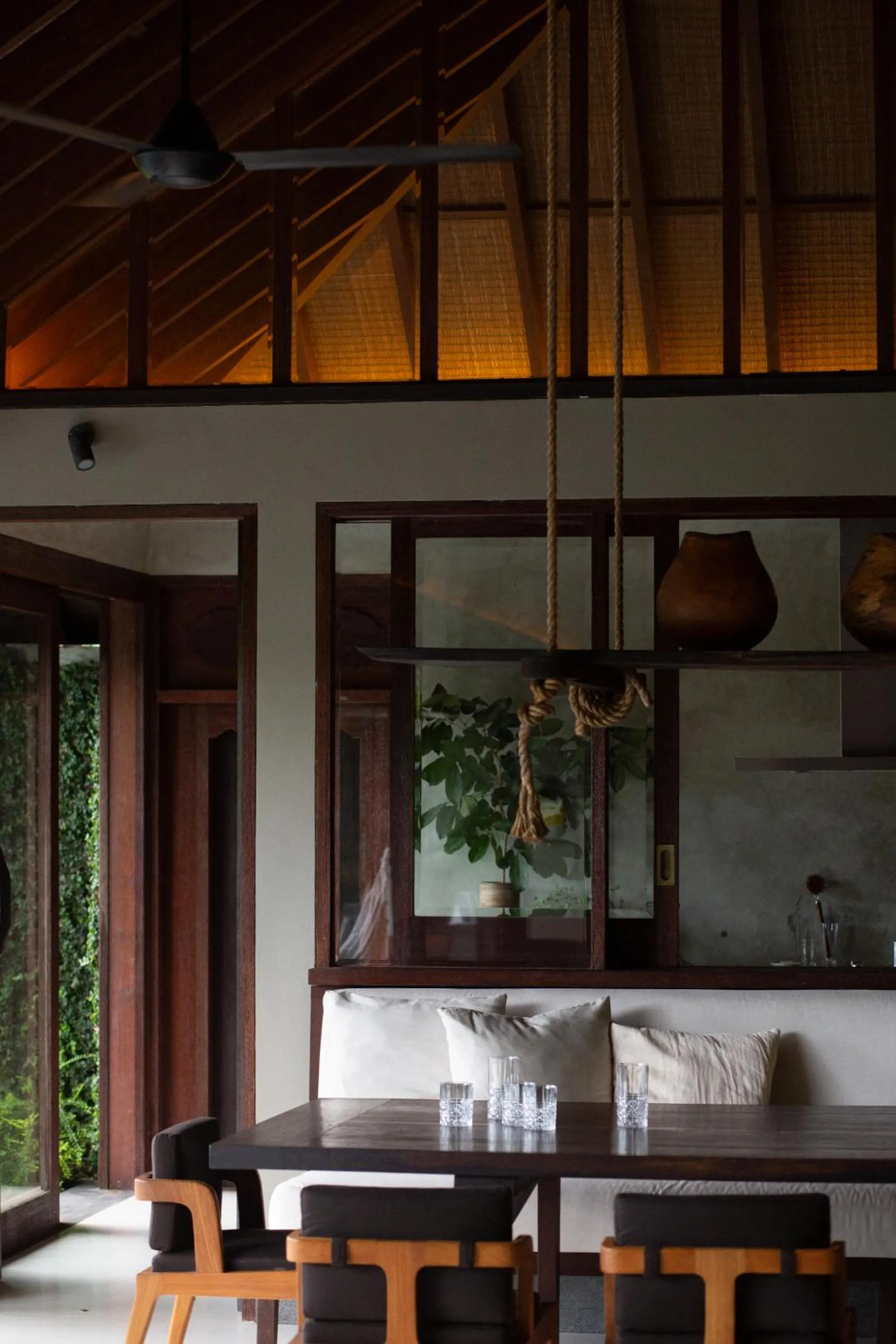 Dining area in Rumah Hujan