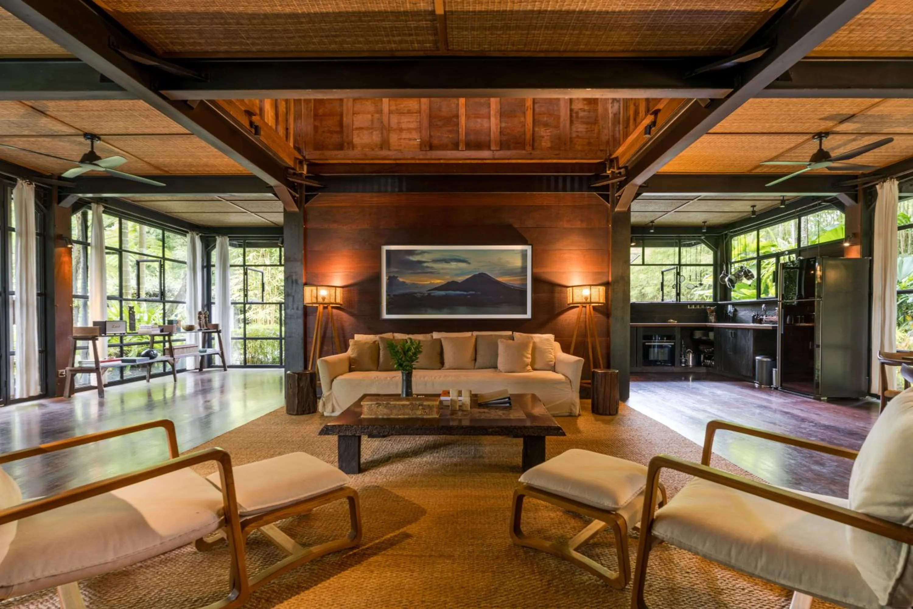 Living room in Rumah Hujan