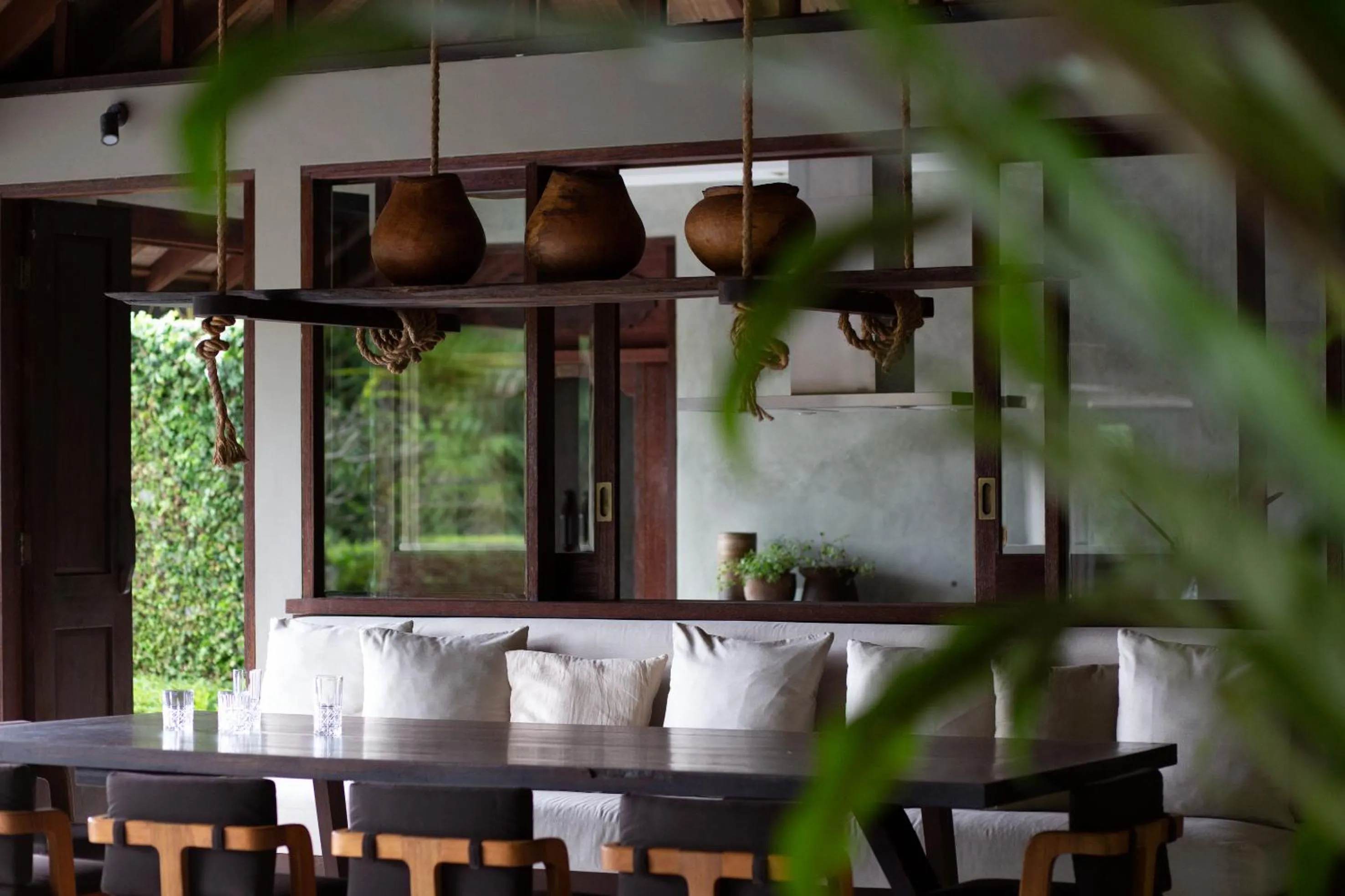 Dining area in Rumah Hujan