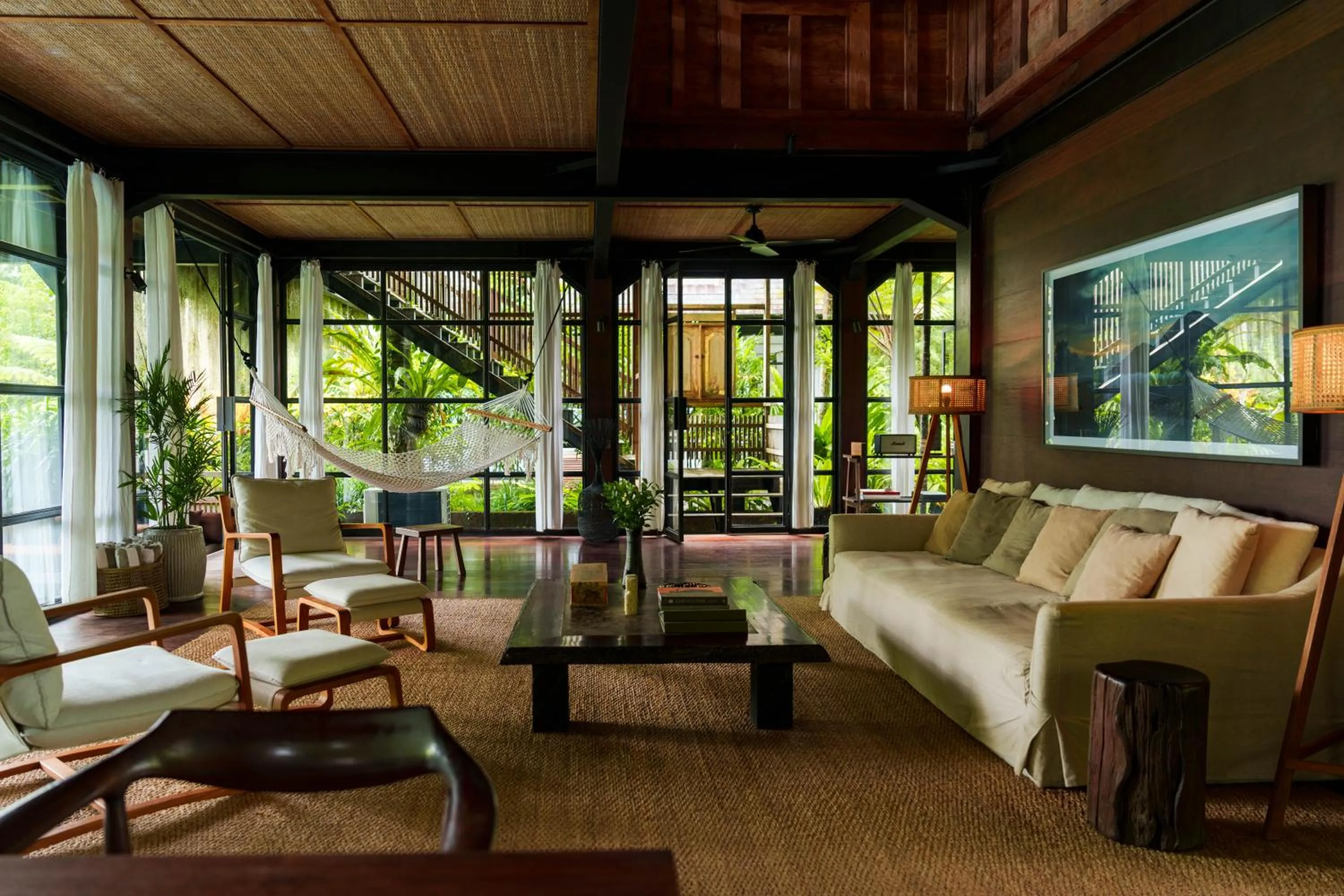 Living room in Rumah Hujan