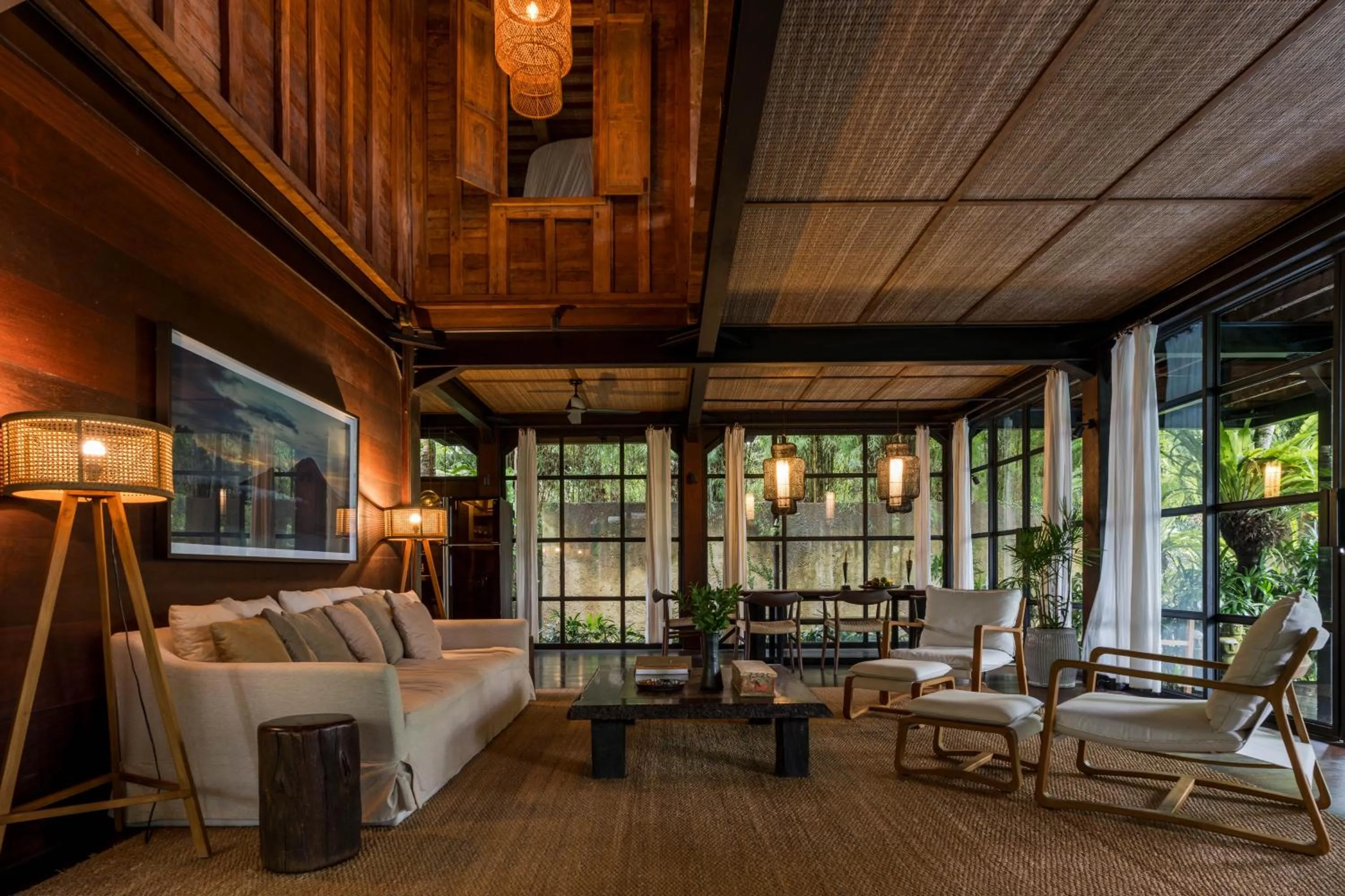 Living room in Rumah Hujan