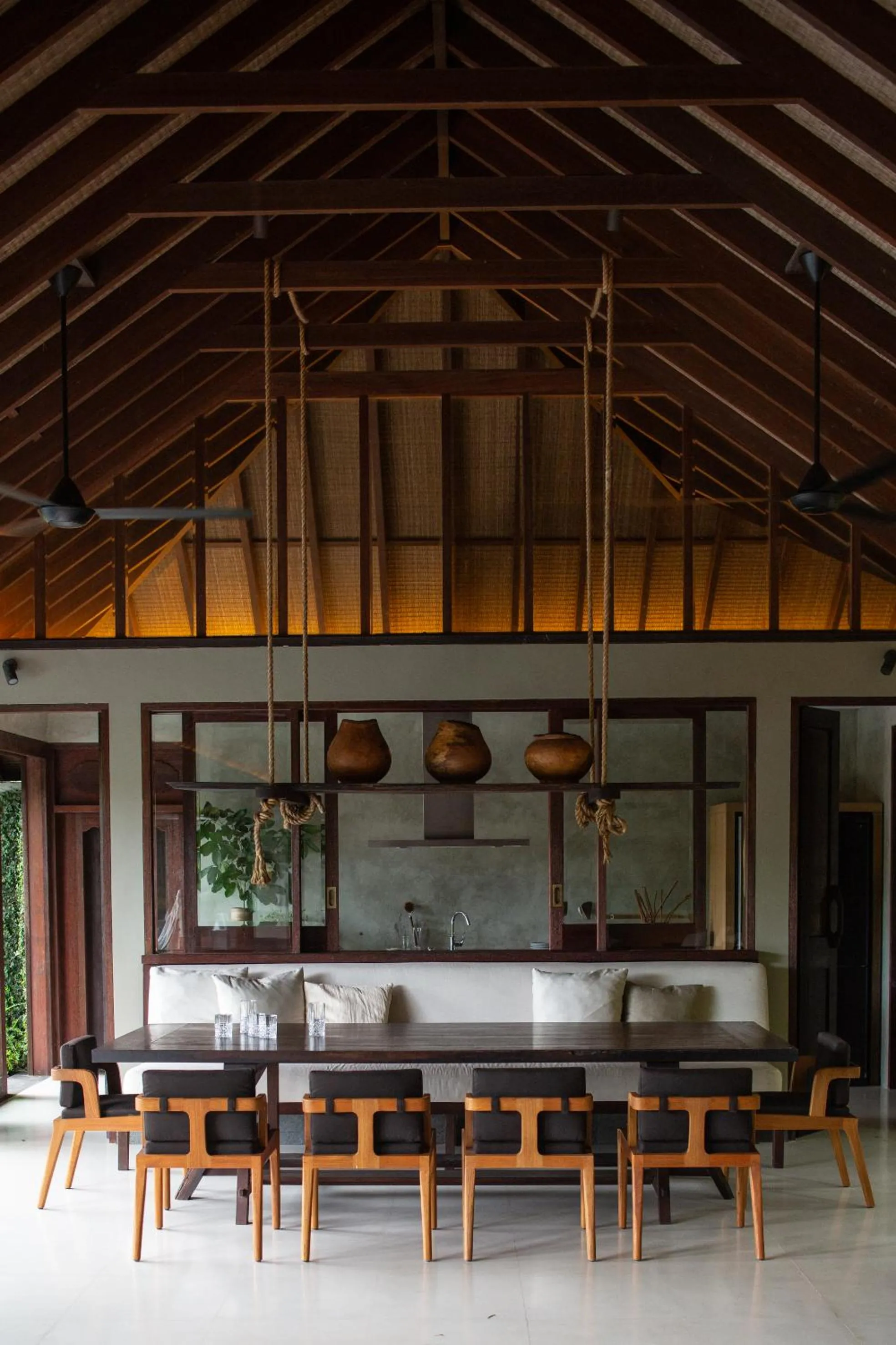 Dining area in Rumah Hujan