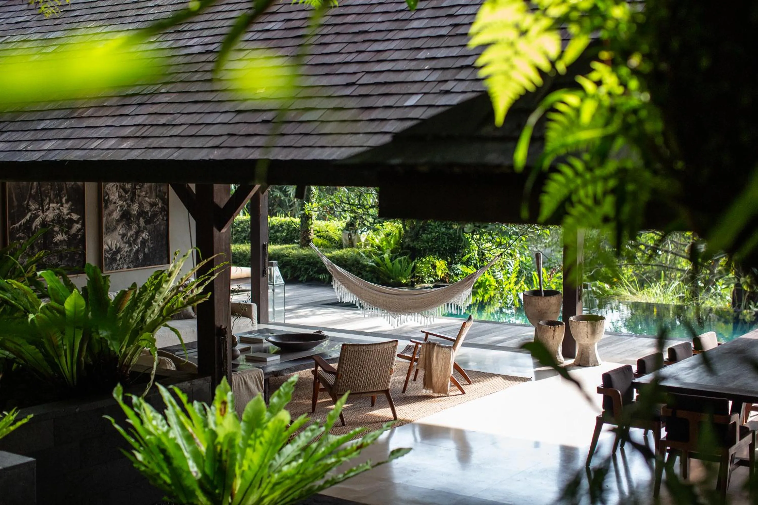 Dining area in Rumah Hujan