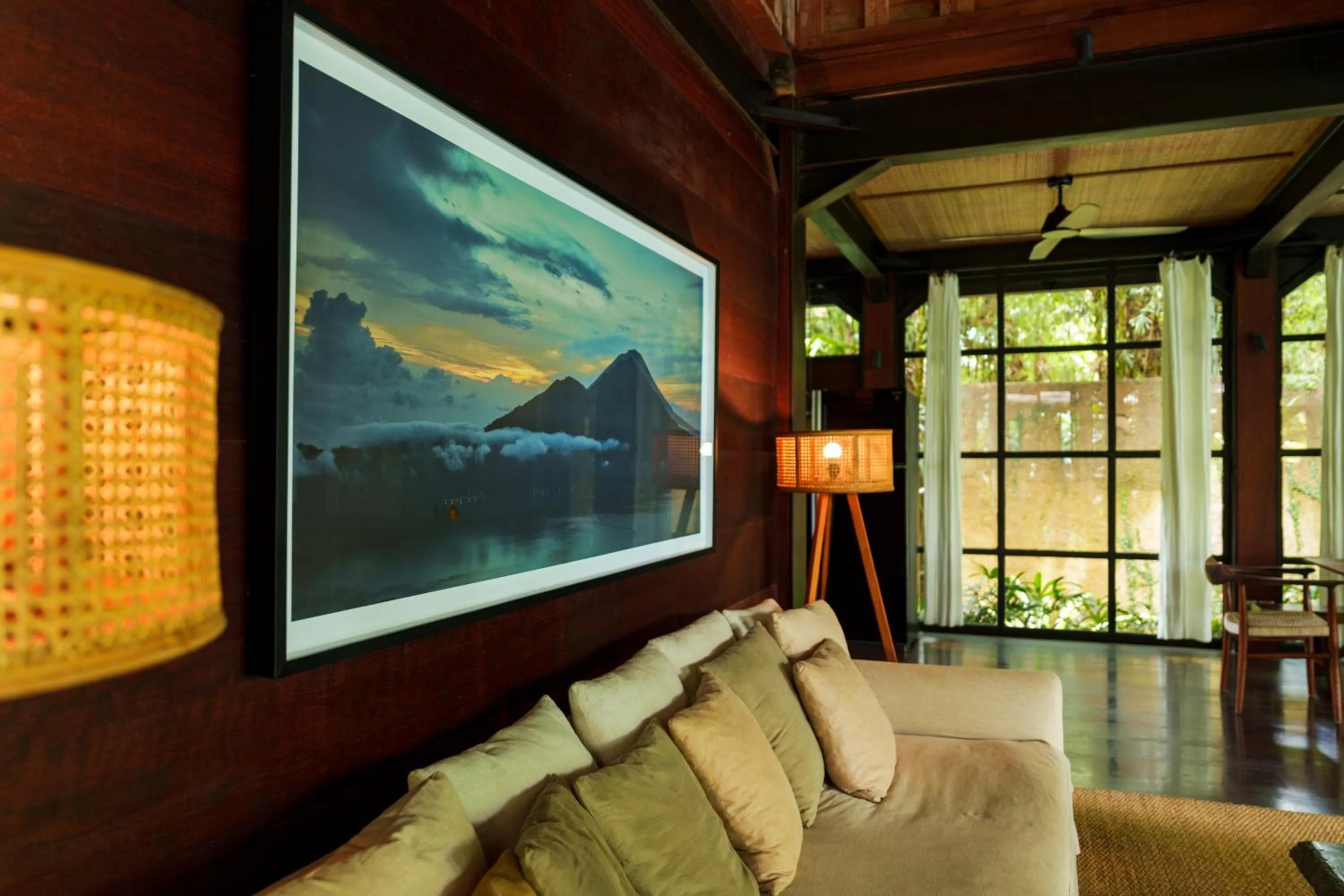 Living room in Rumah Hujan