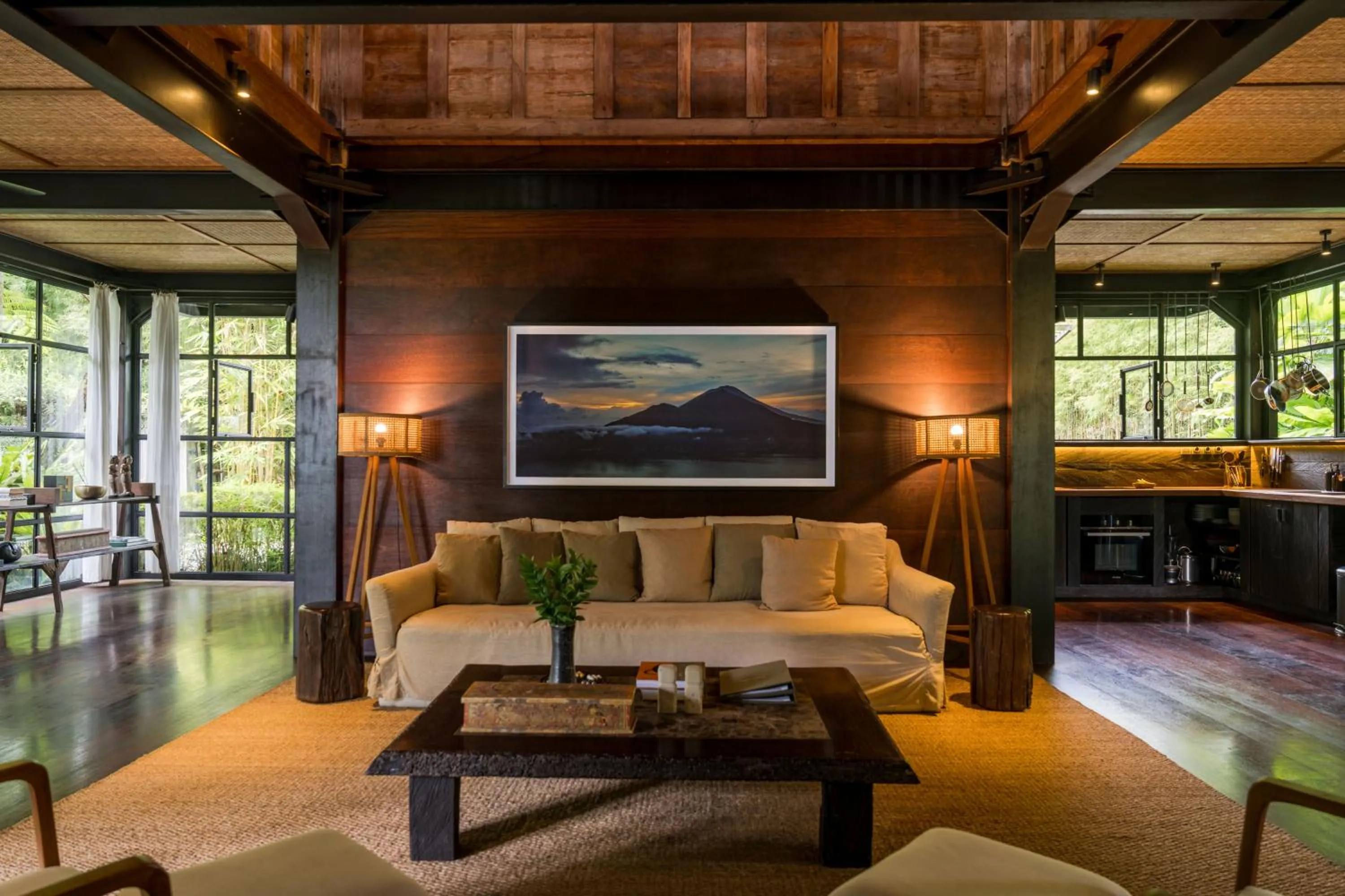 Living room in Rumah Hujan