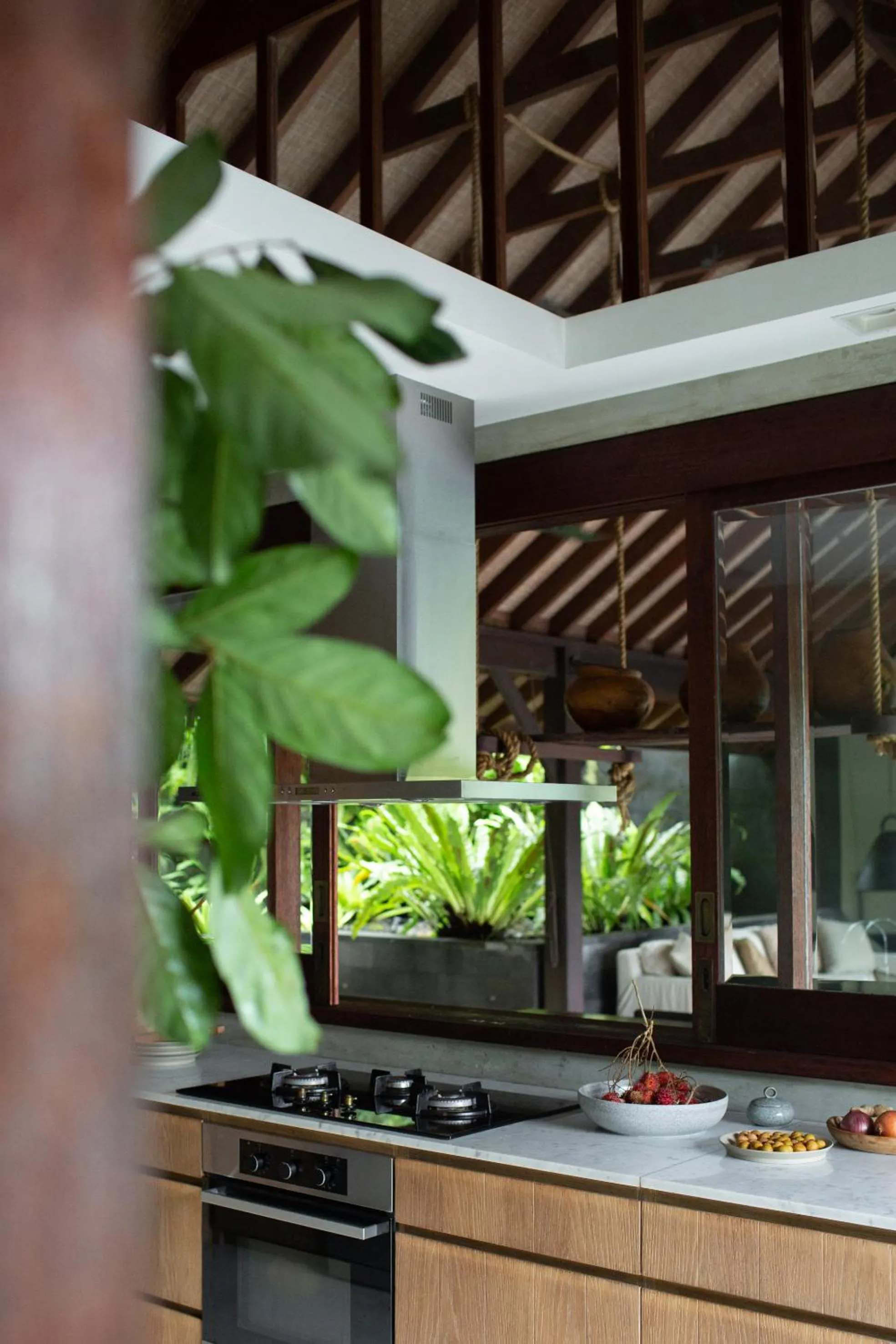 Kitchen or kitchenette in Rumah Hujan