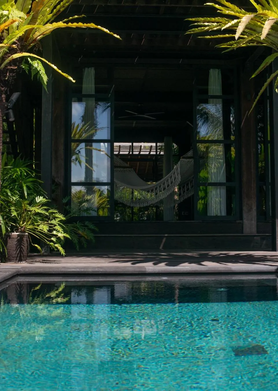 Pool view in Rumah Hujan