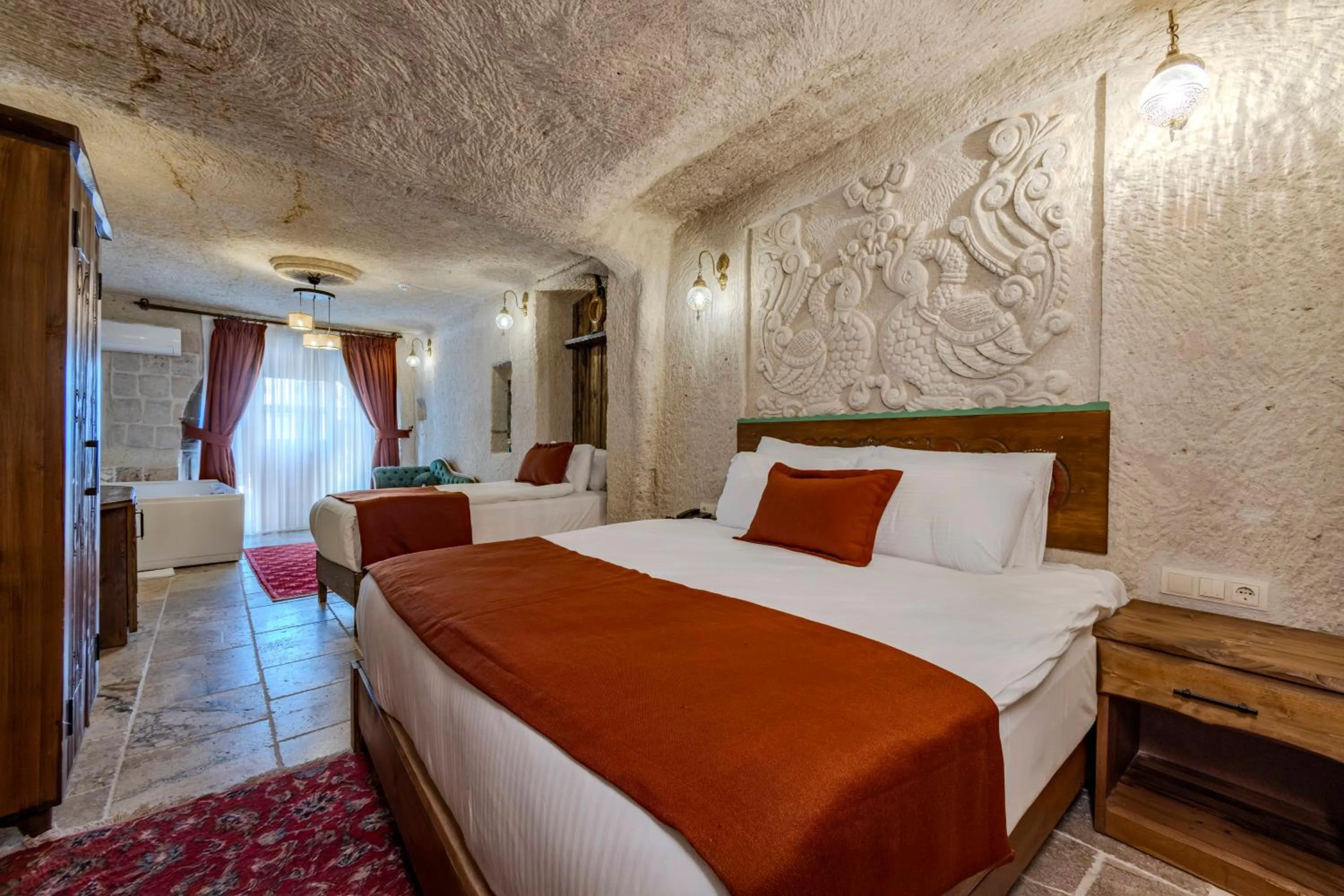 Bed in Gala Cave Cappadocia