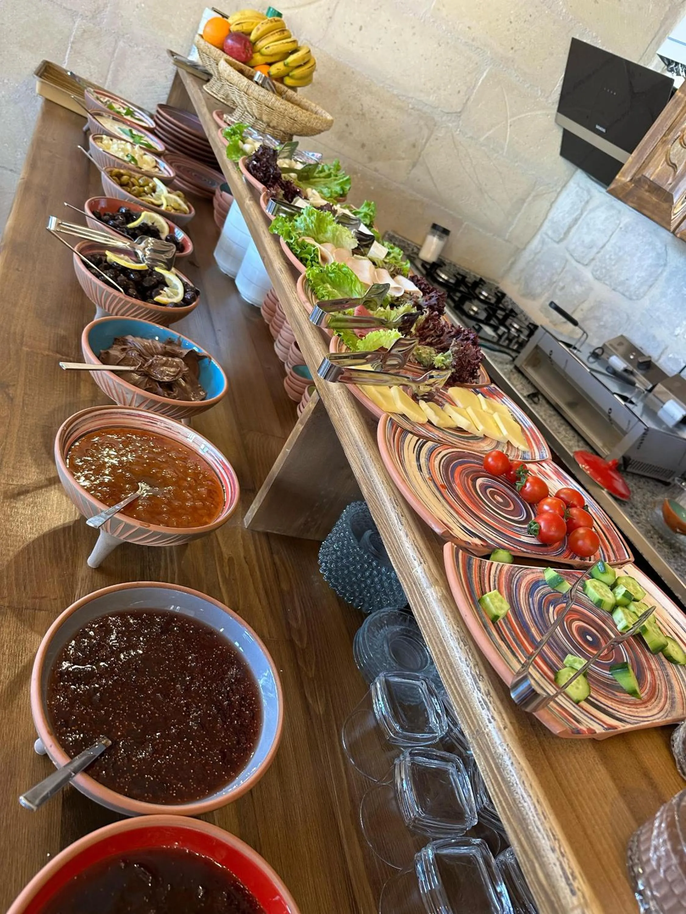 Food and drinks in Gala Cave Cappadocia