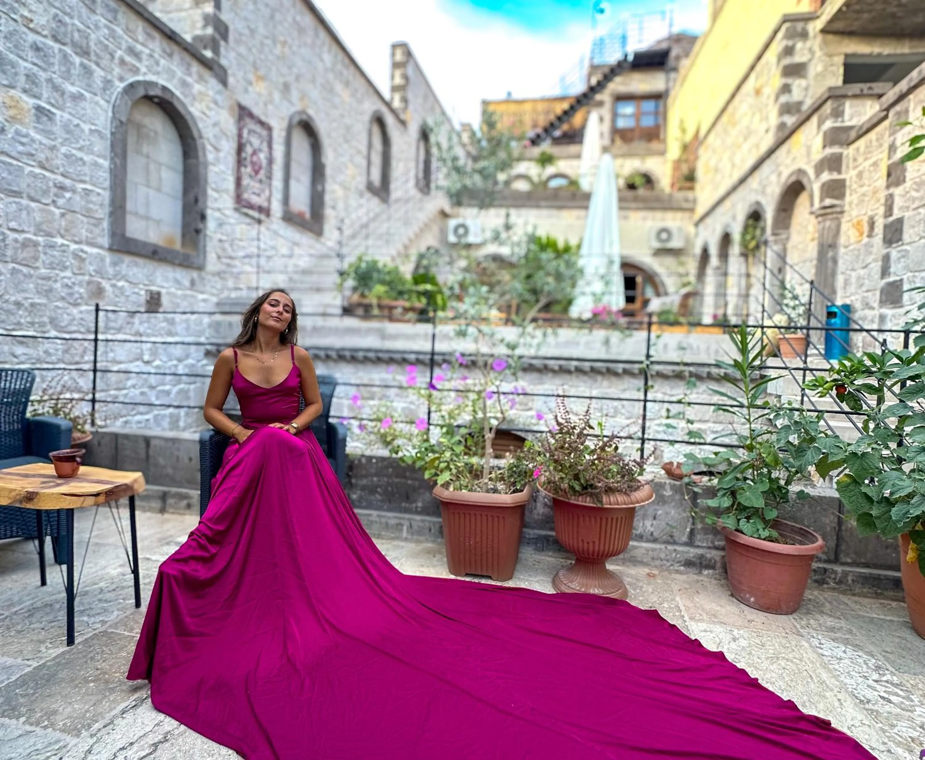 Garden in Gala Cave Cappadocia