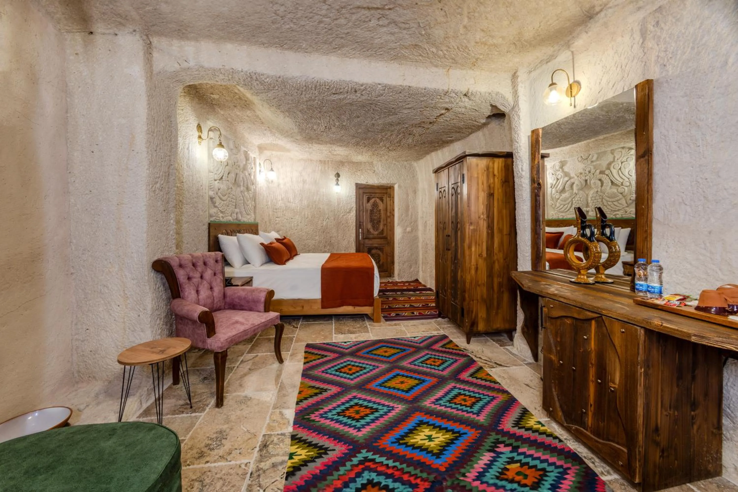 Living room in Gala Cave Cappadocia