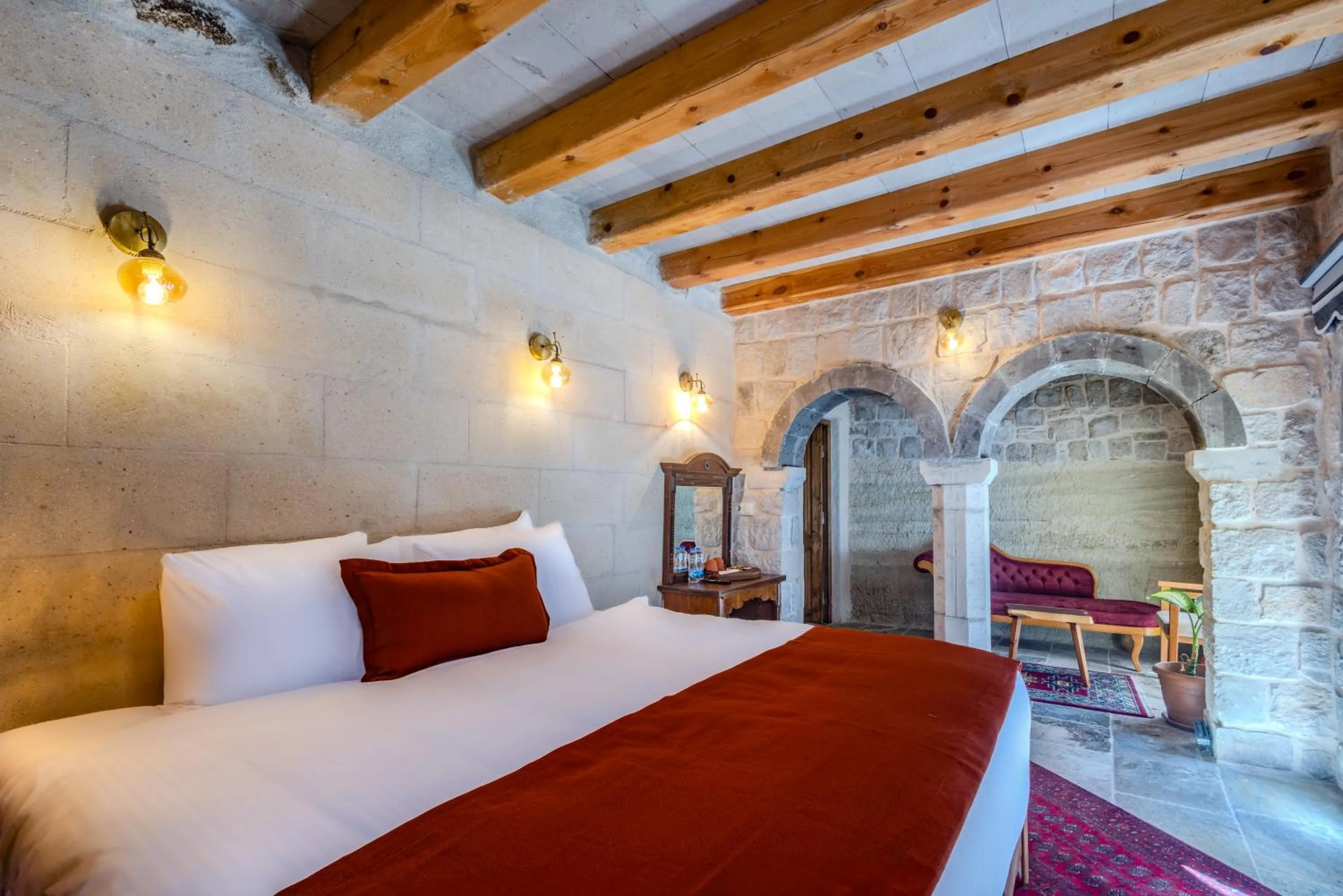 Bedroom, Bed in Gala Cave Cappadocia