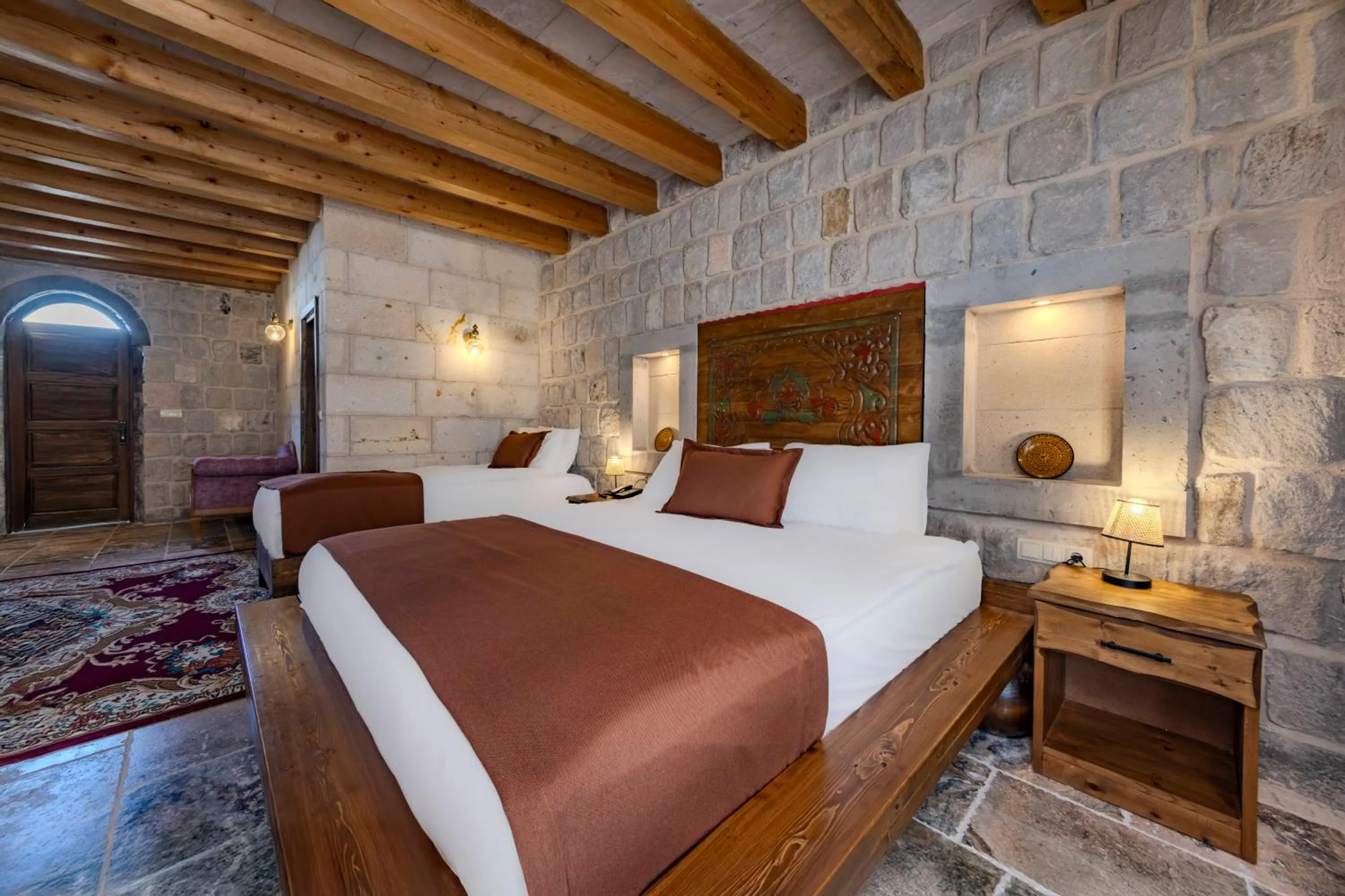 Bed in Gala Cave Cappadocia