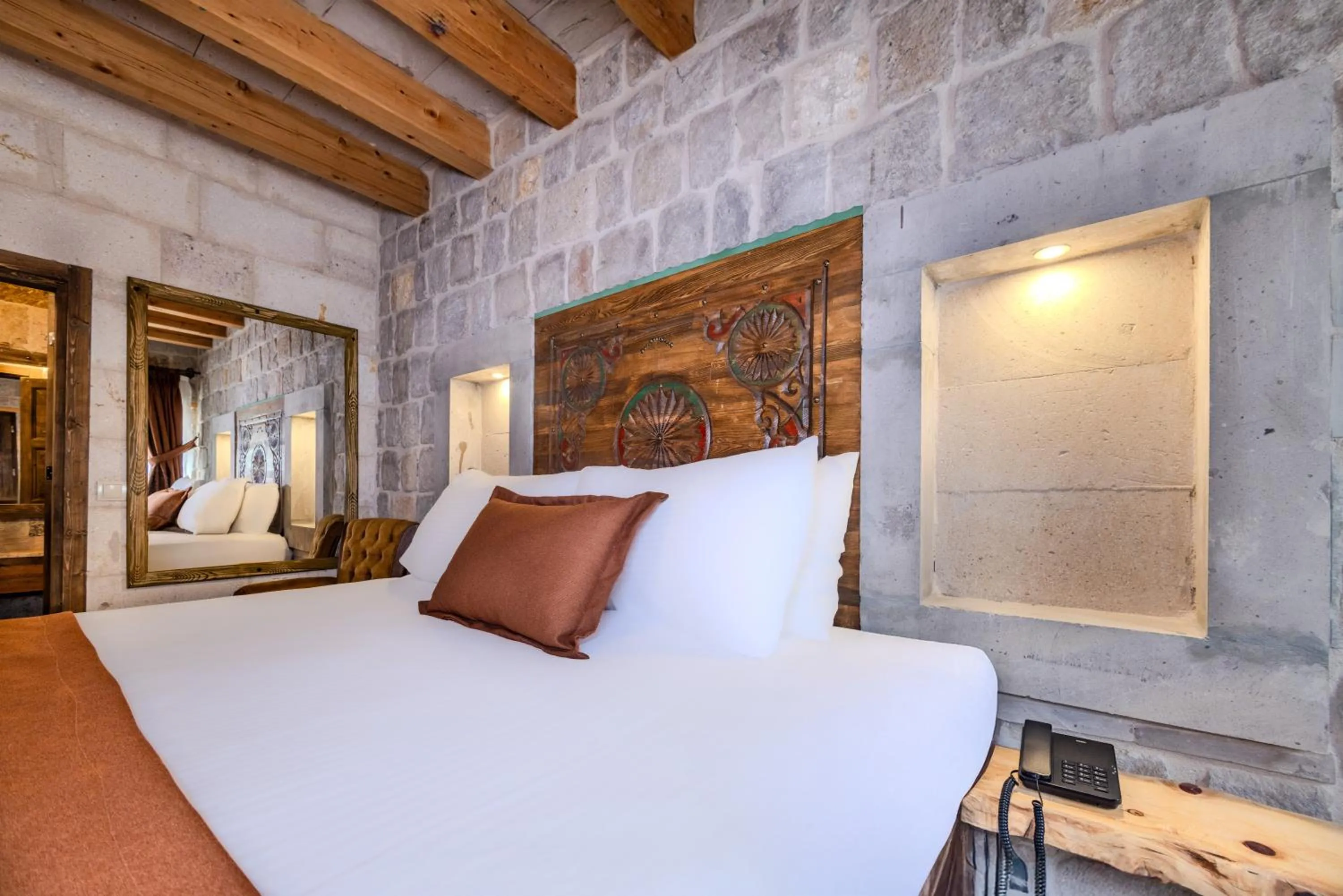 Bed in Gala Cave Cappadocia