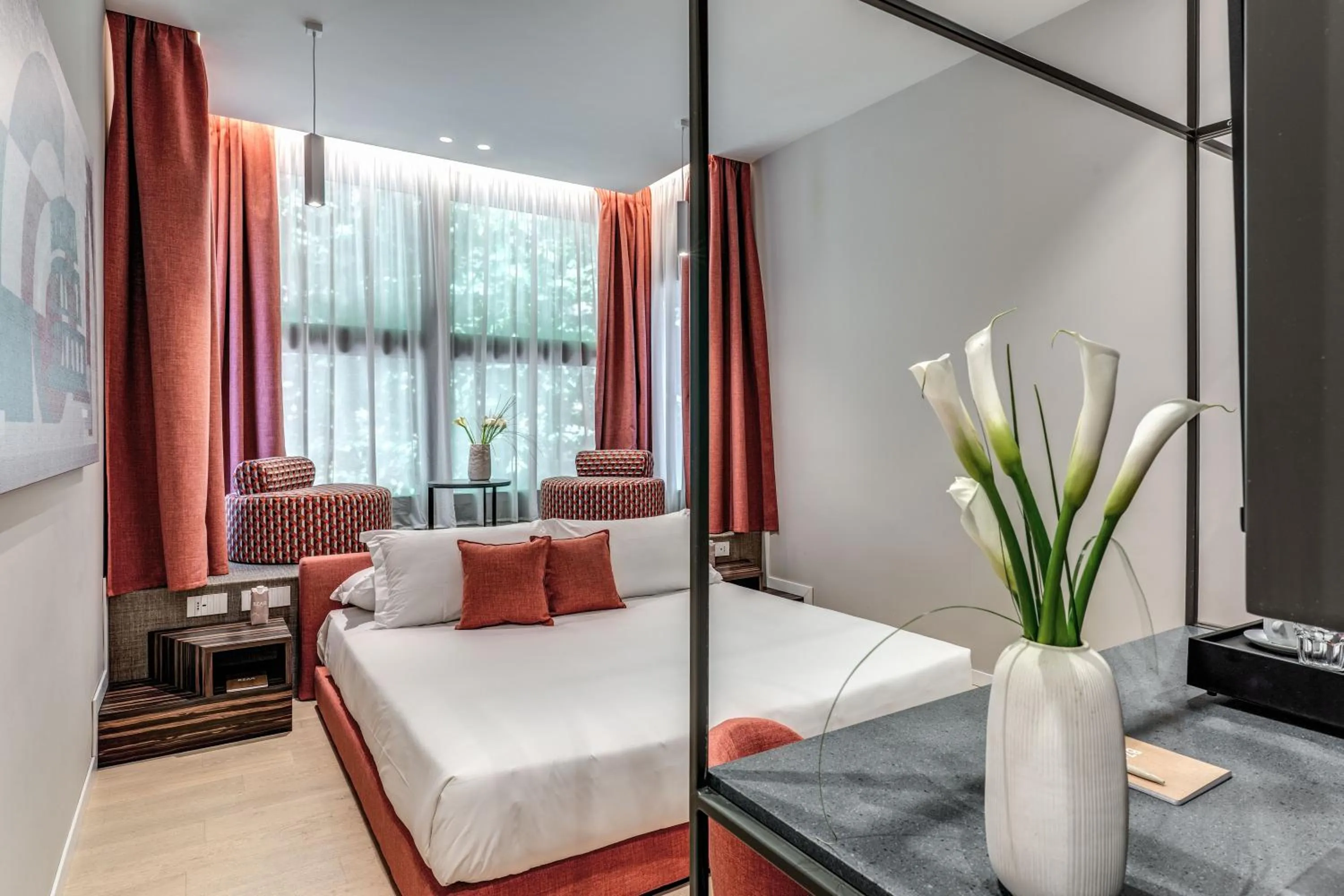 Bed in Parioli Cube Hotel