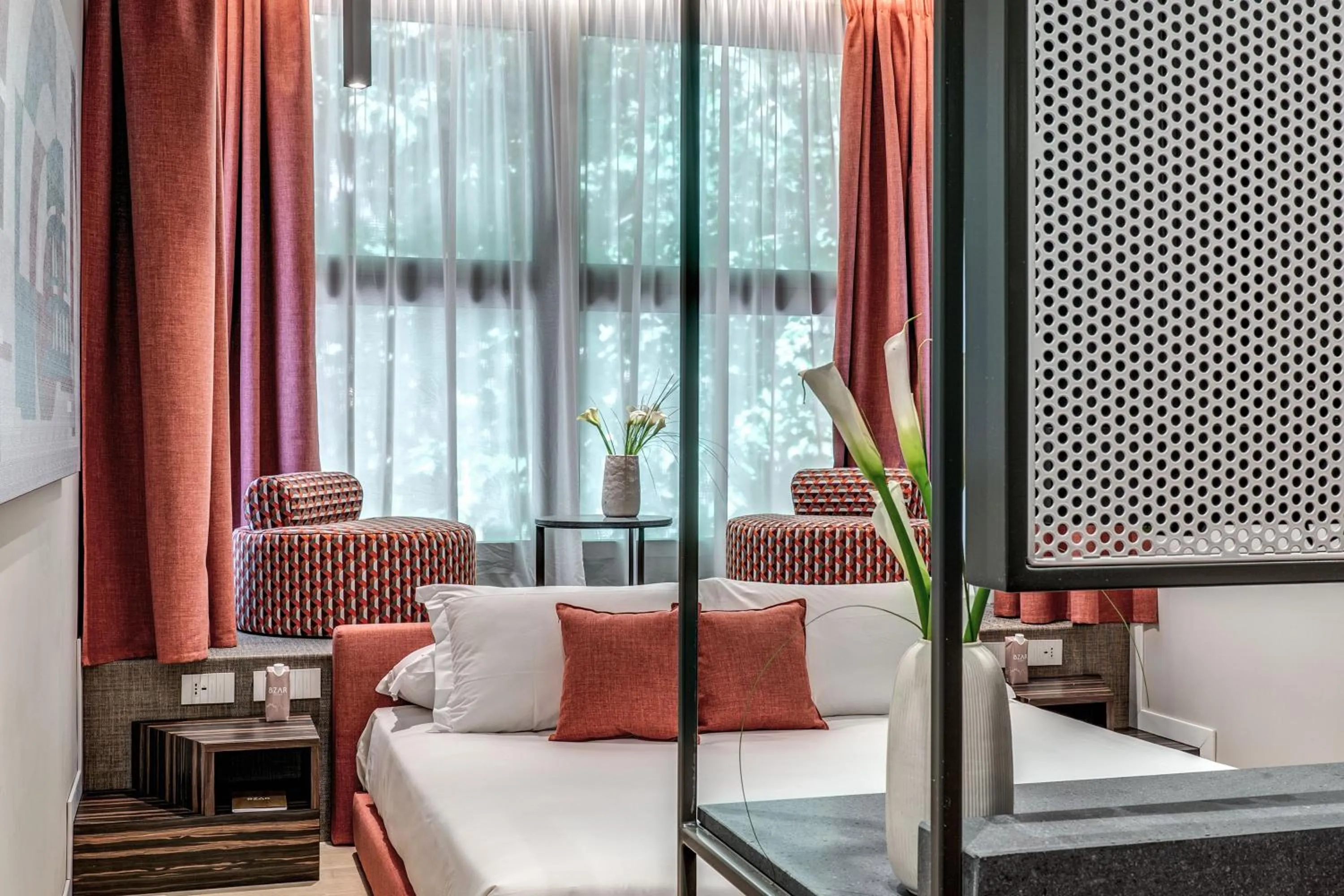 Bed in Parioli Cube Hotel