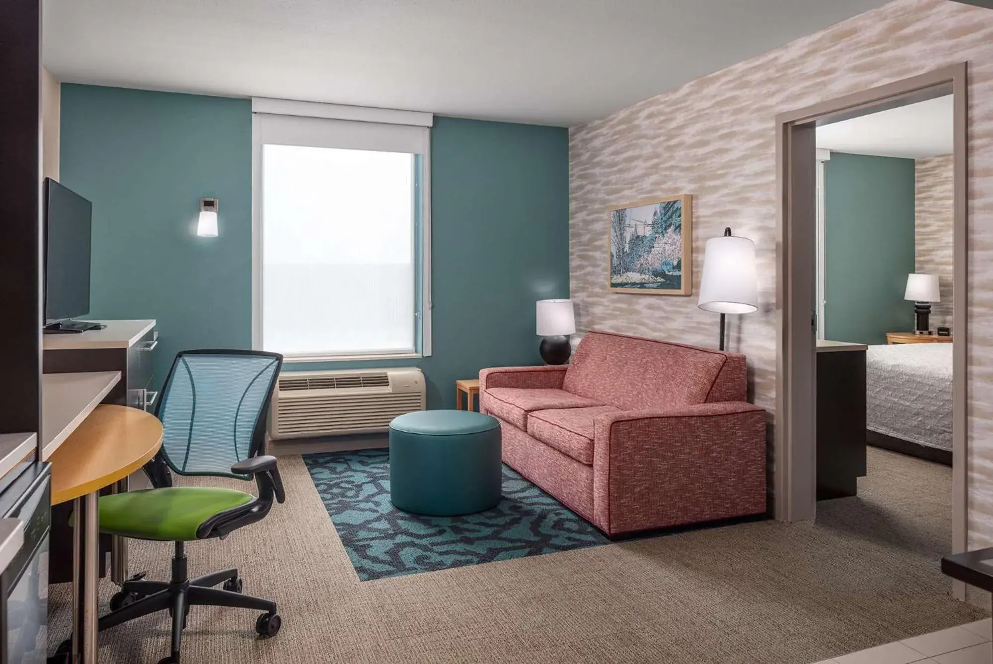 Living room, Bed in Home2 Suites by Hilton Little Rock West Living room, Bed in Home2 Suites by Hilton Little Rock West