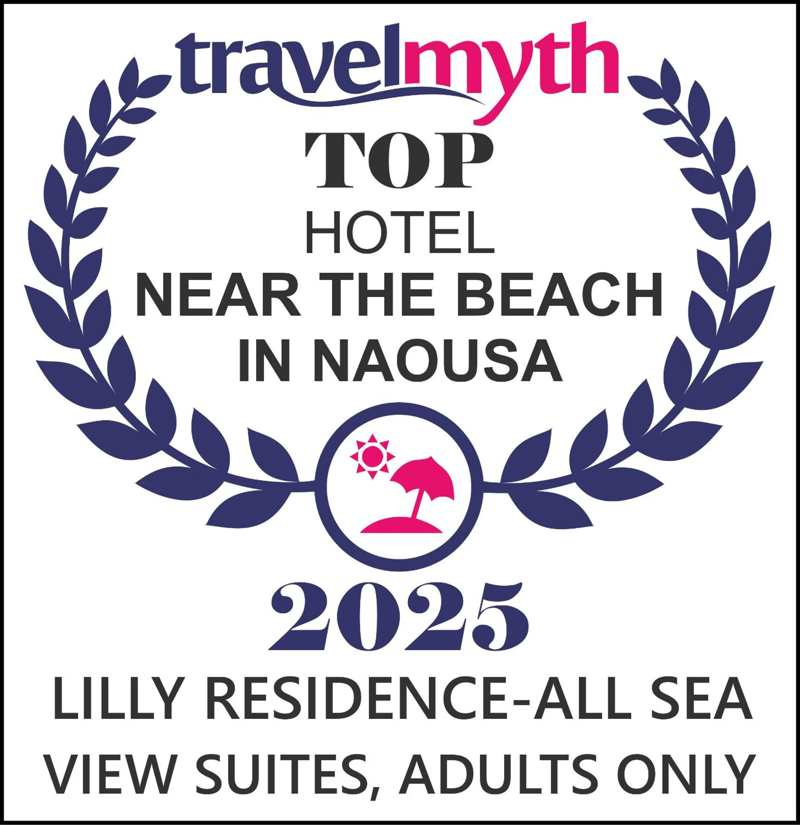 Certificate/Award in Lilly Residence-All Sea View Suites, Adults Only