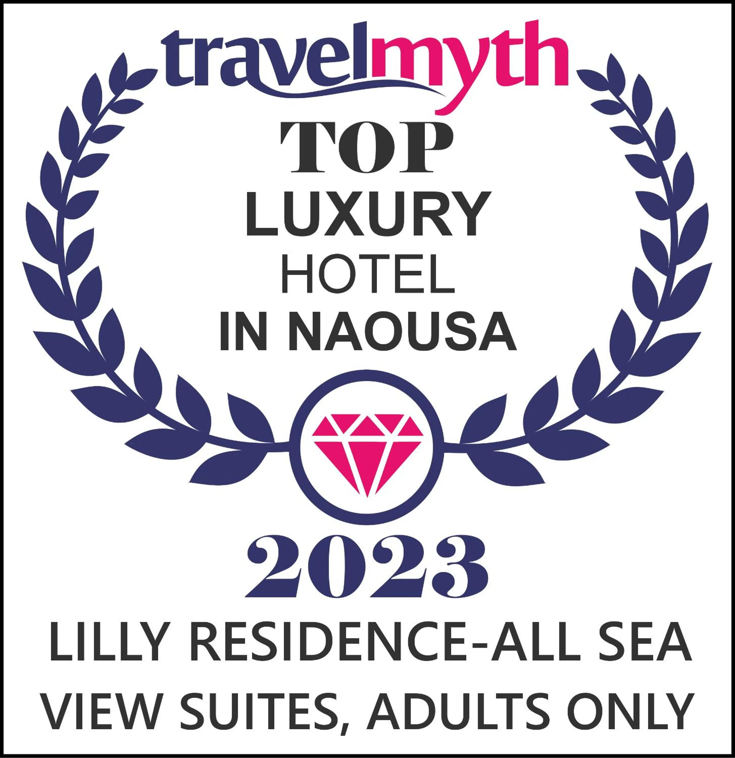 Certificate/Award in Lilly Residence-All Sea View Suites, Adults Only