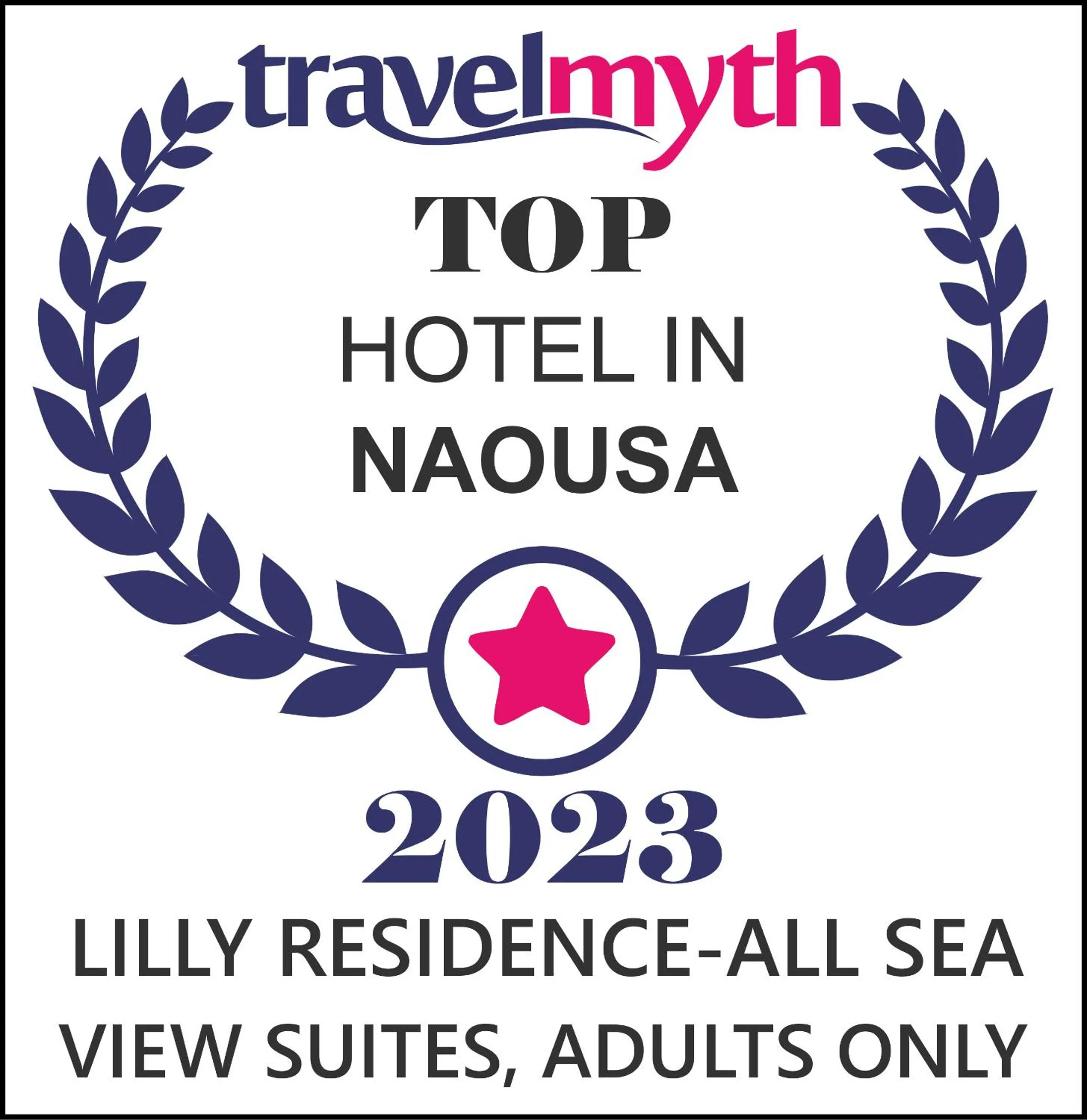 Certificate/Award in Lilly Residence-All Sea View Suites, Adults Only