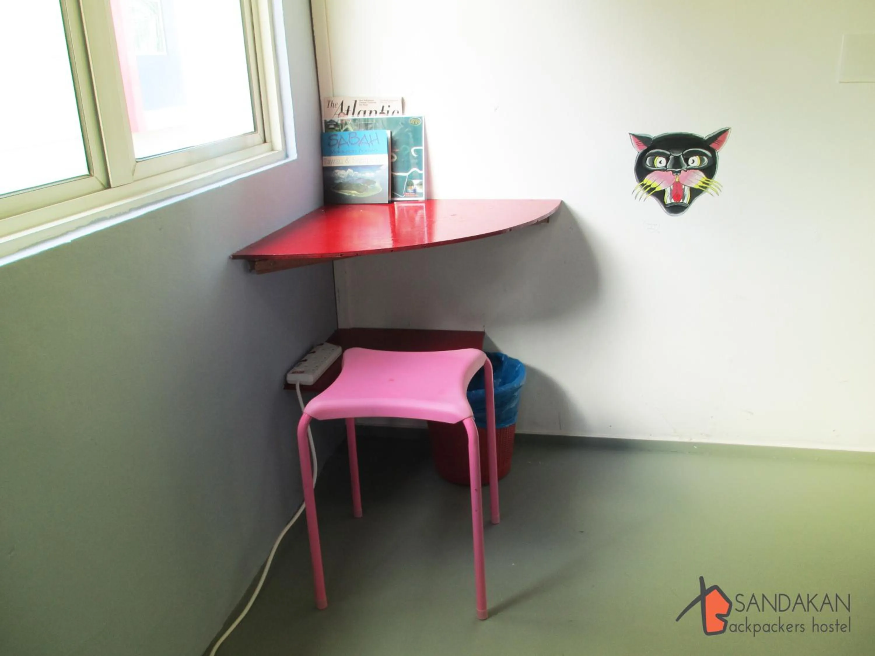 Decorative detail in Sandakan Backpackers Hostel