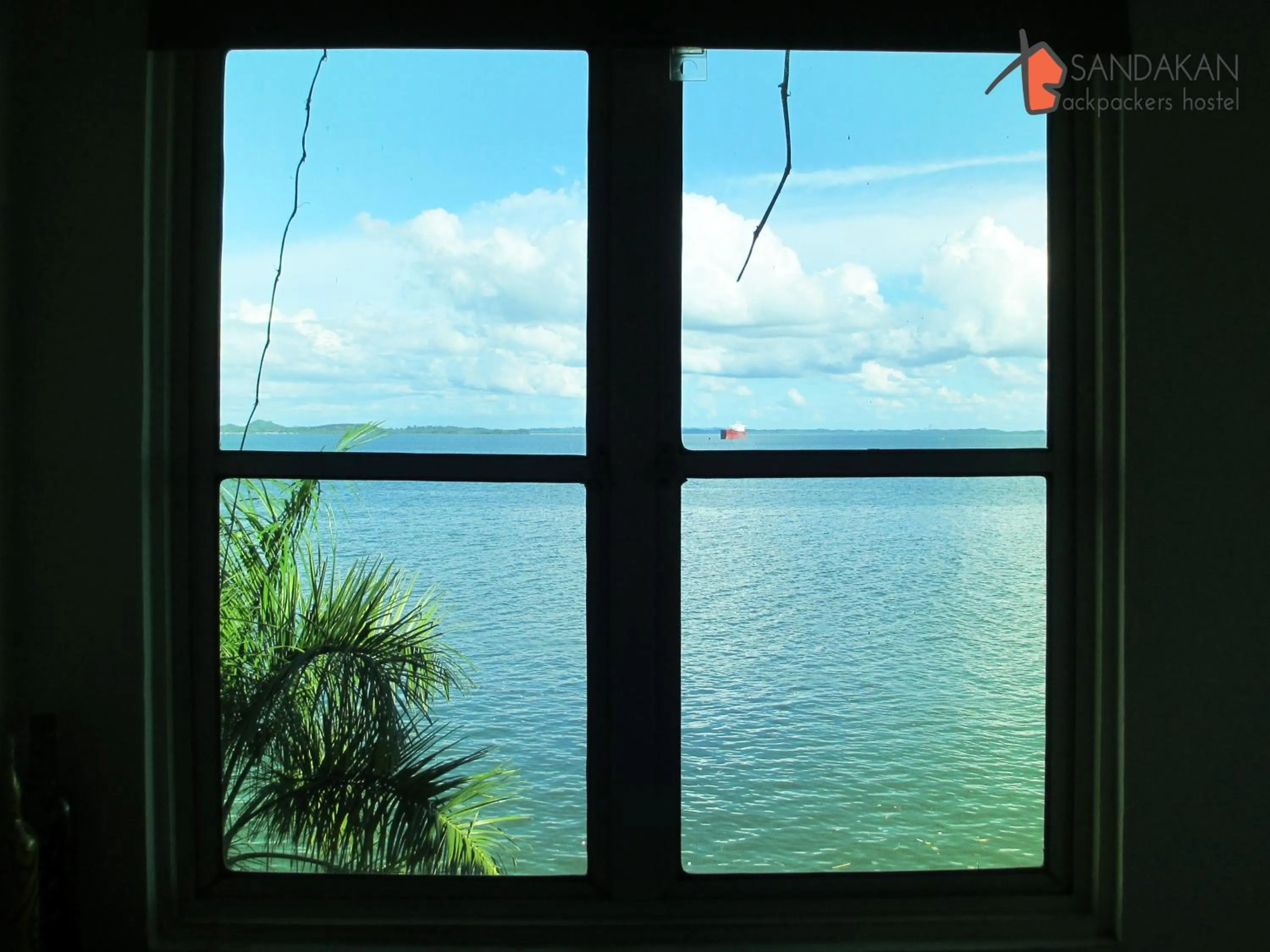 Sea view in Sandakan Backpackers Hostel