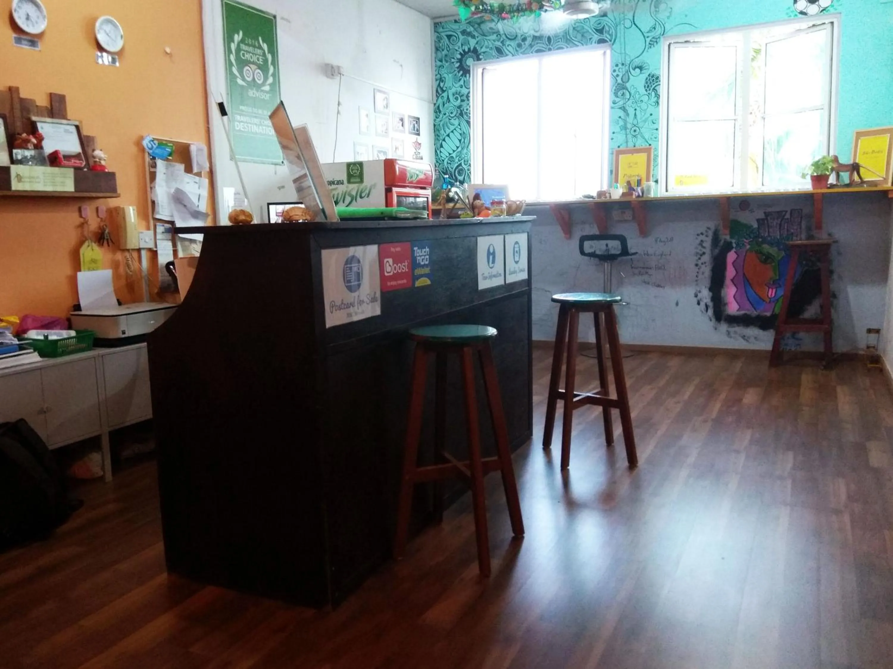 Lobby or reception in Sandakan Backpackers Hostel