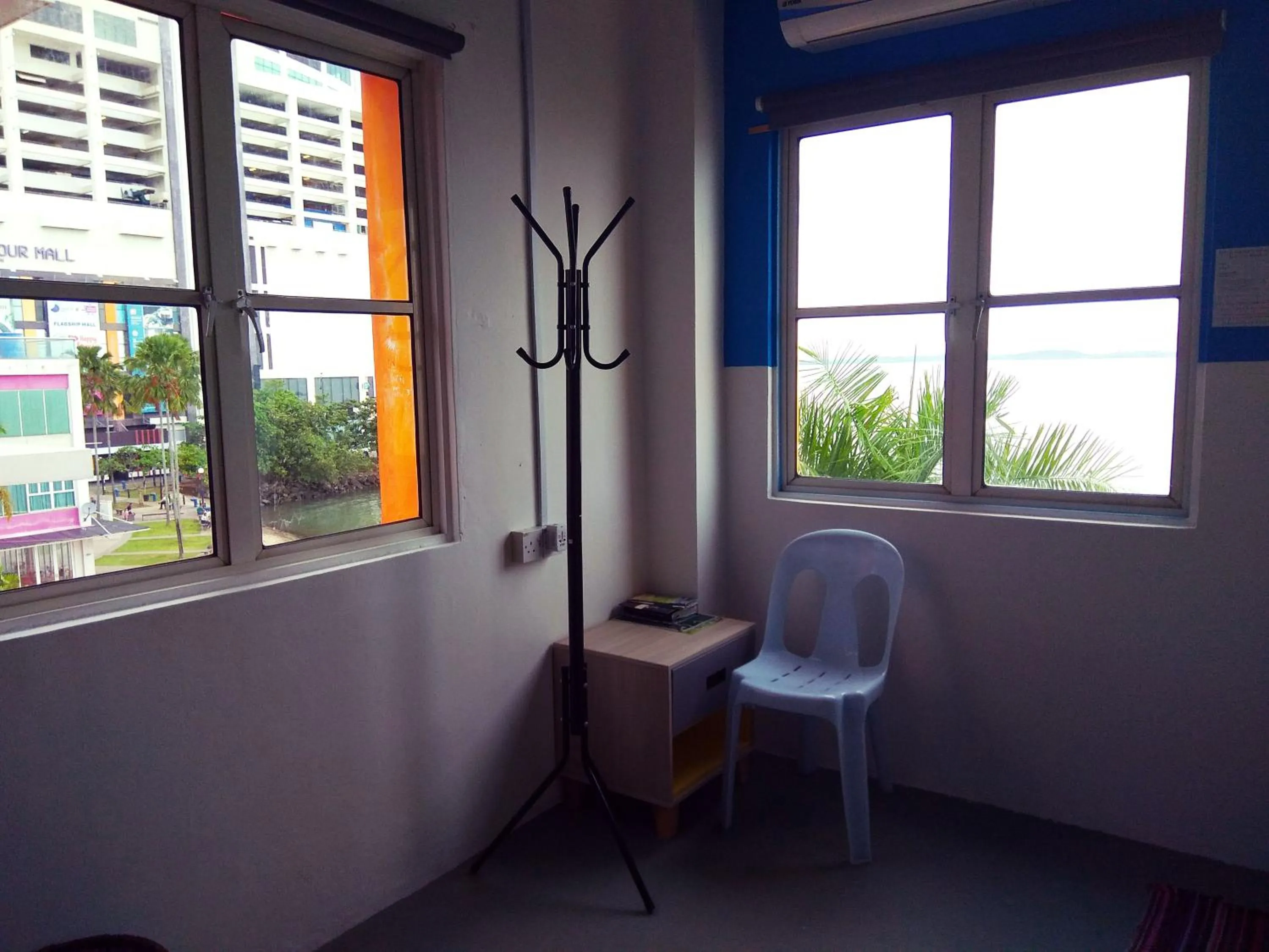 Seating area in Sandakan Backpackers Hostel