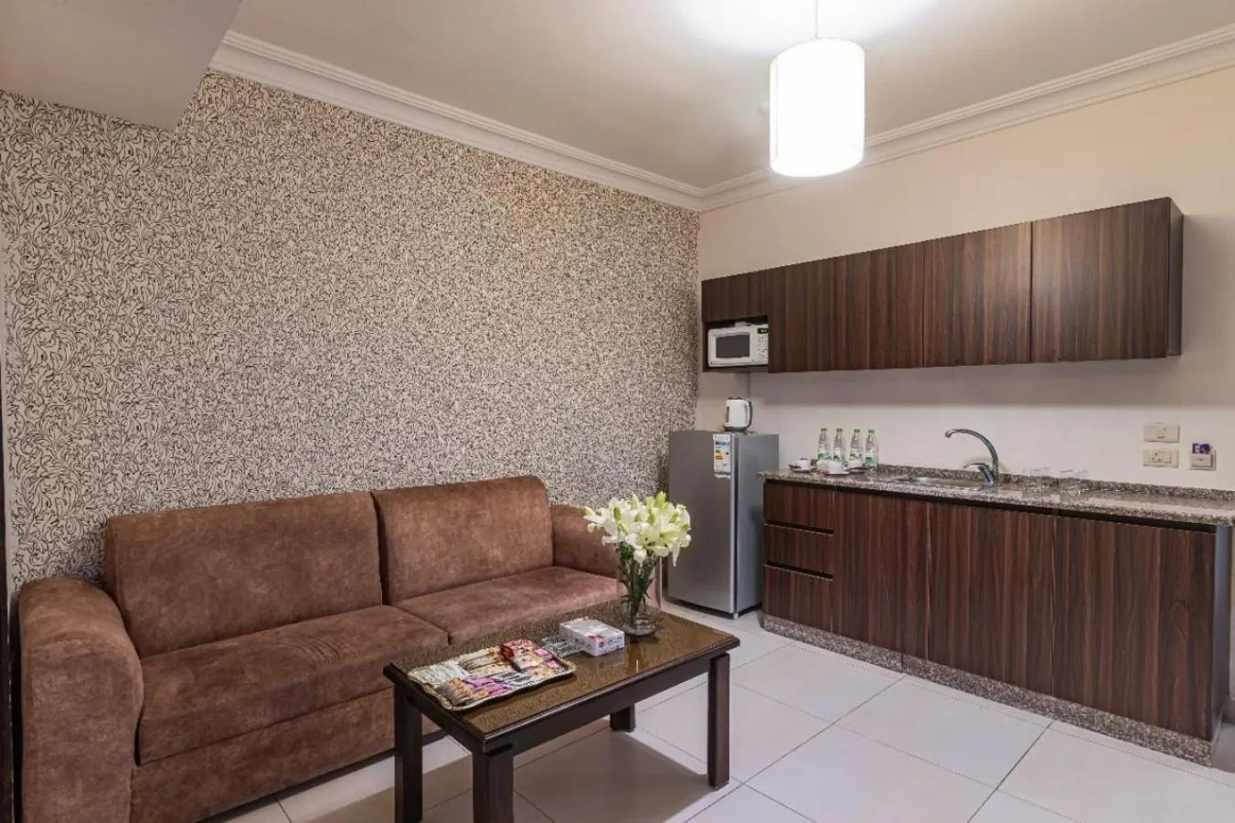 Kitchen or kitchenette in Lancaster Hotel Apartments-Gardens