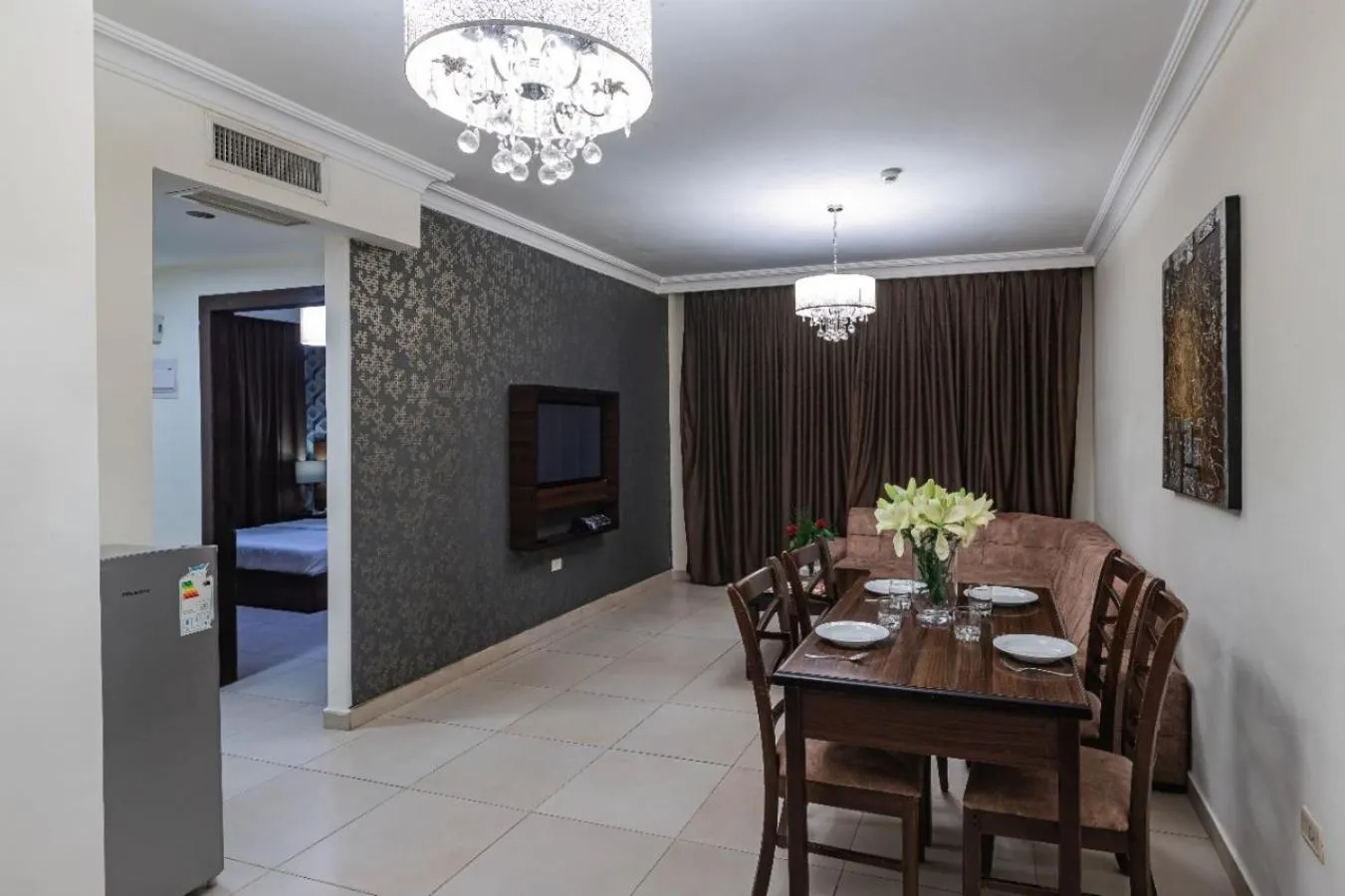 Dining area in Lancaster Hotel Apartments-Gardens