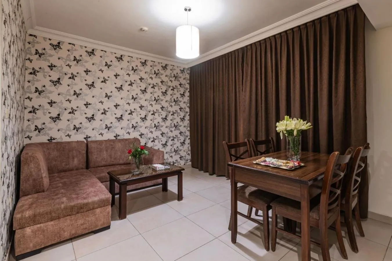 Seating area in Lancaster Hotel Apartments-Gardens