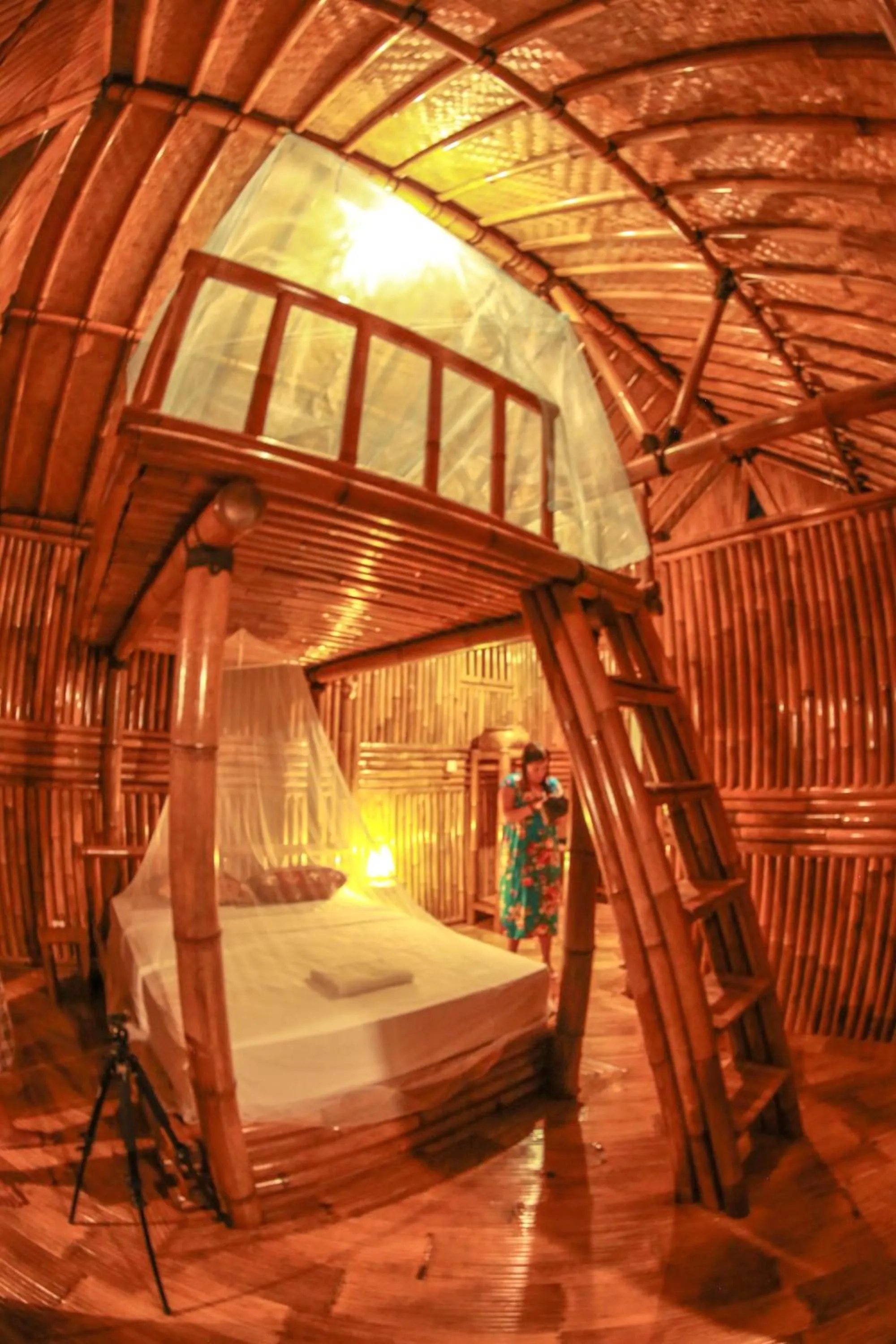 Bed in Pondok Salacca#bamboohouse#