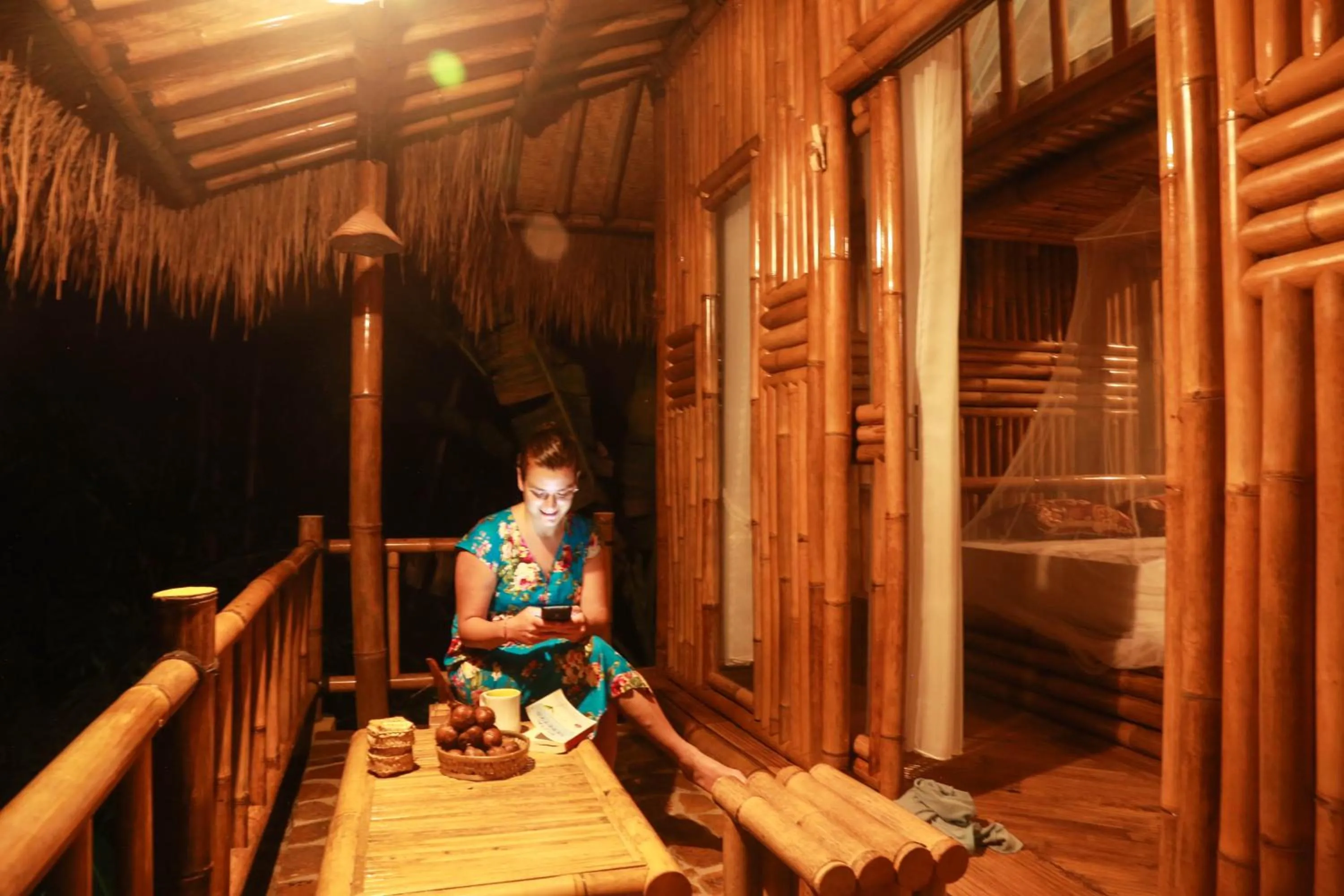 People in Pondok Salacca#bamboohouse#