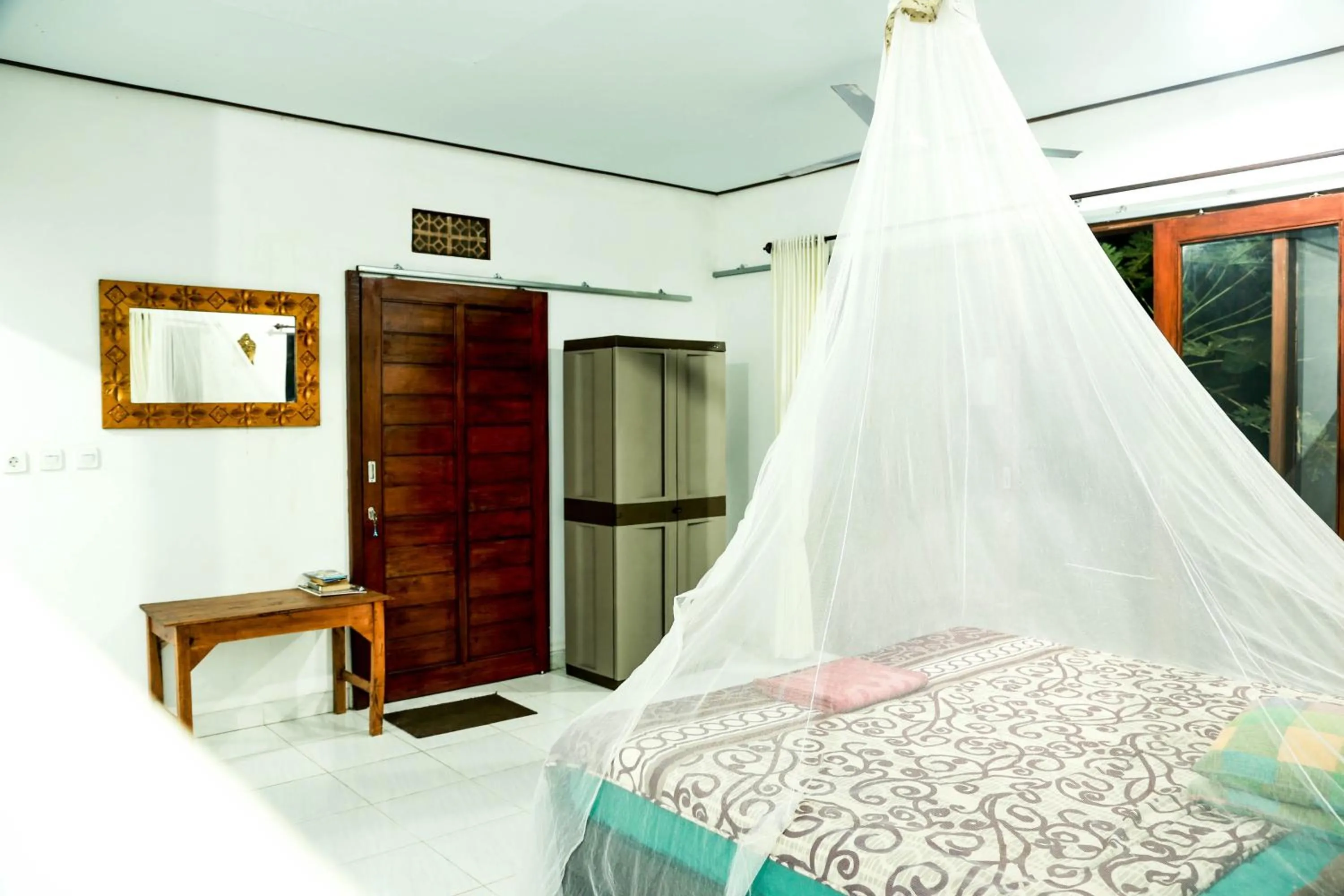 Photo of the whole room, Bed in Pondok Salacca#bamboohouse#