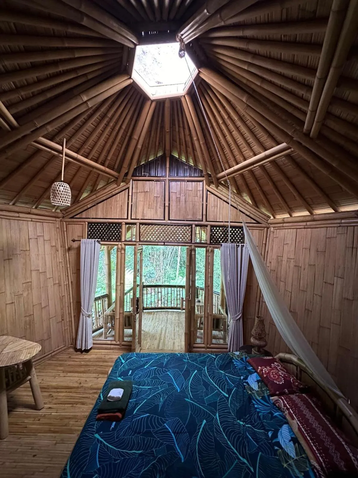 Bed in Pondok Salacca#bamboohouse#