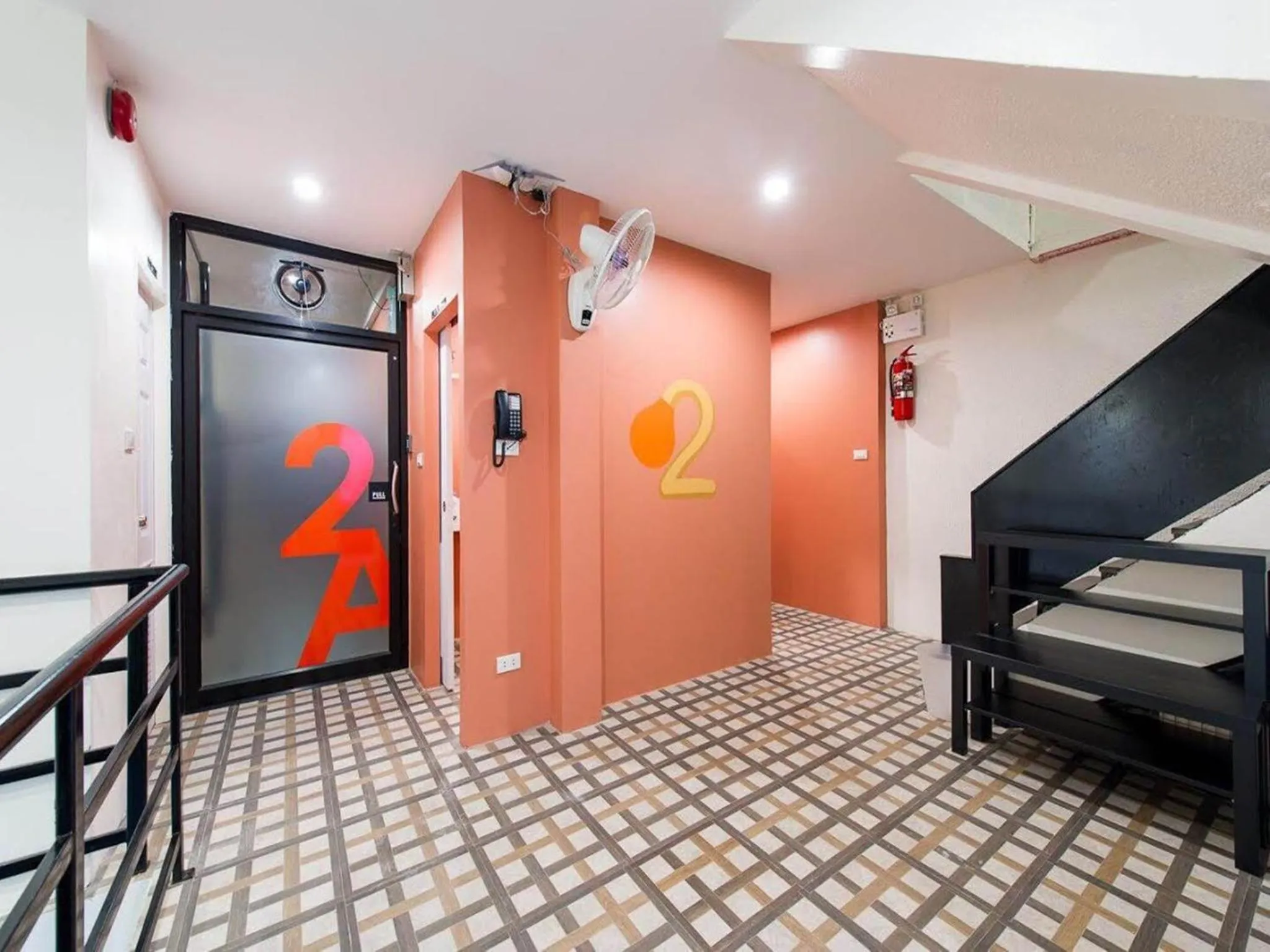 Floor plan in Matchbox Bangkok Hostel