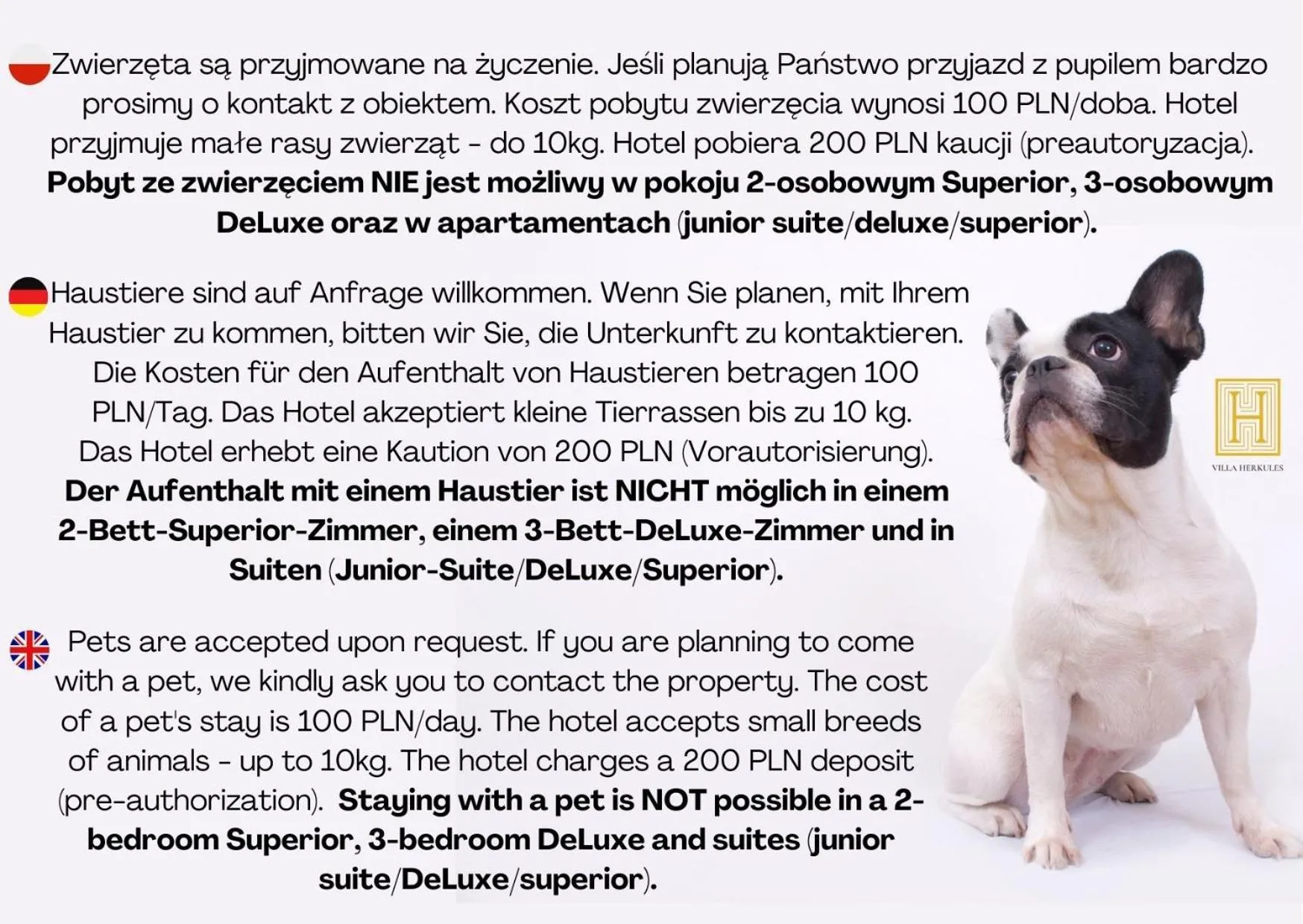 Animals in H Villa Herkules