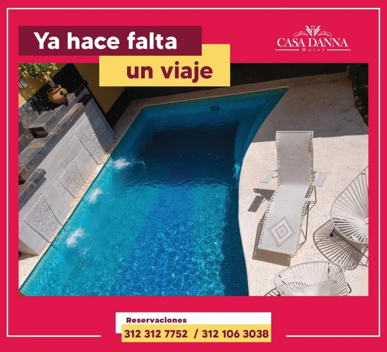 Swimming pool in Hotel Casa Danna