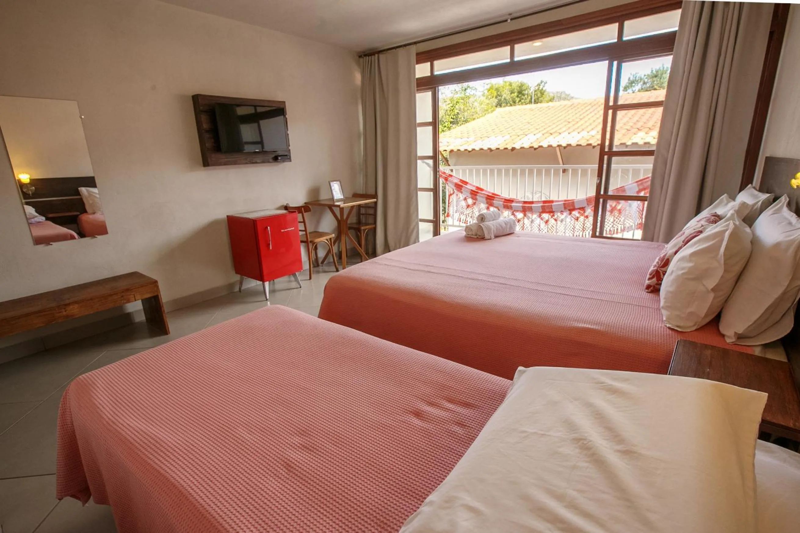 Bed in Pousada Zazen