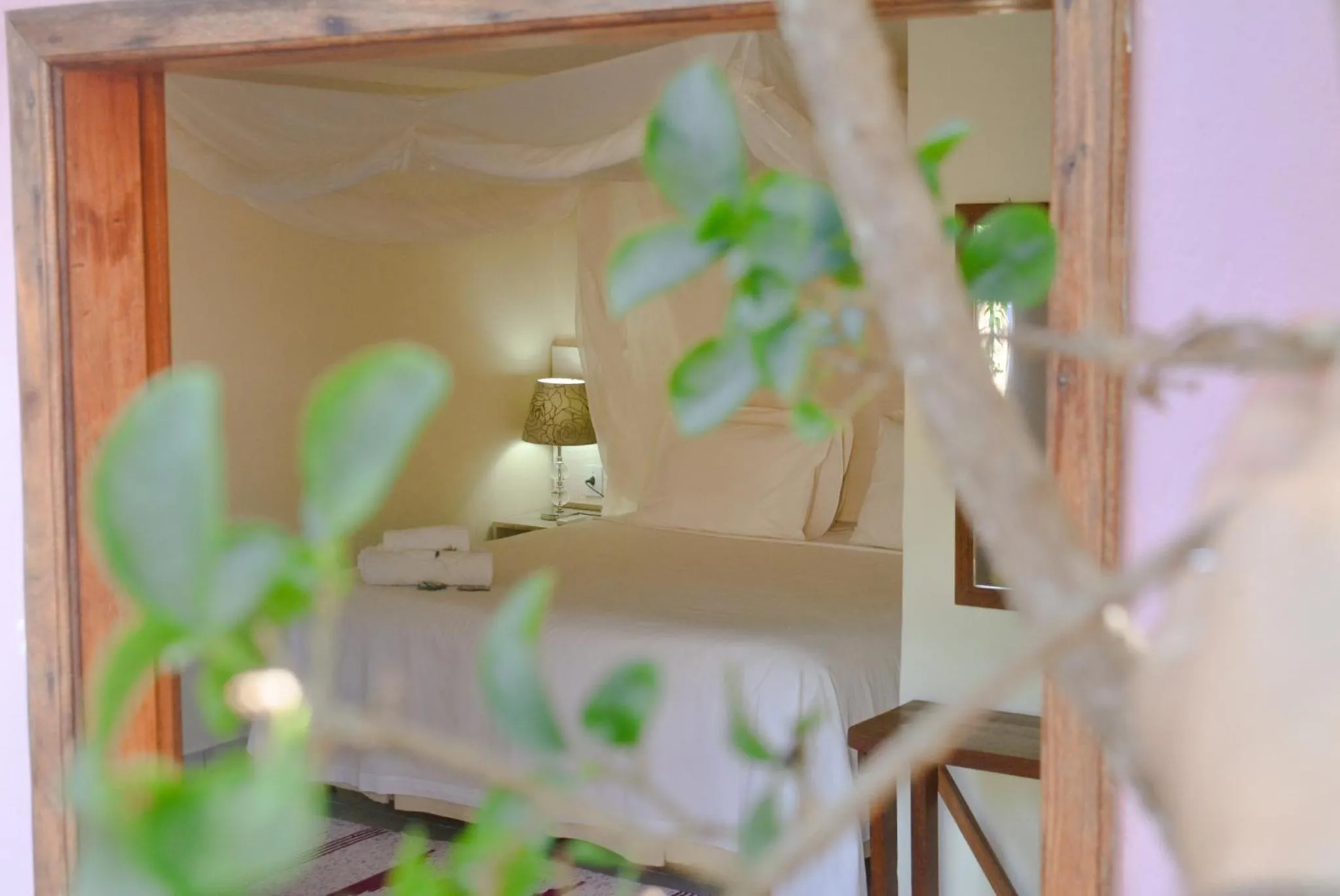 Bed in Pousada Zazen