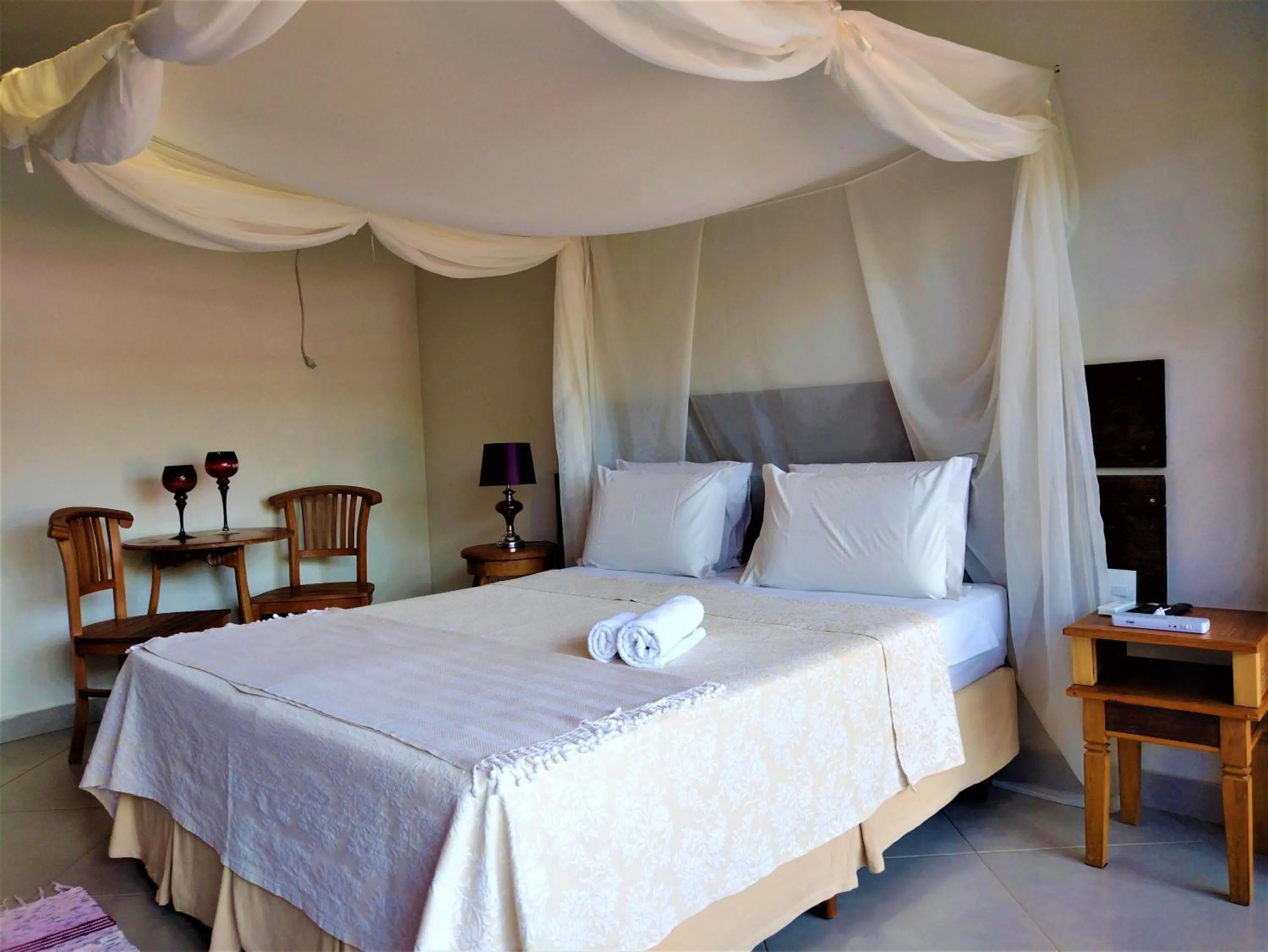 Bed in Pousada Zazen