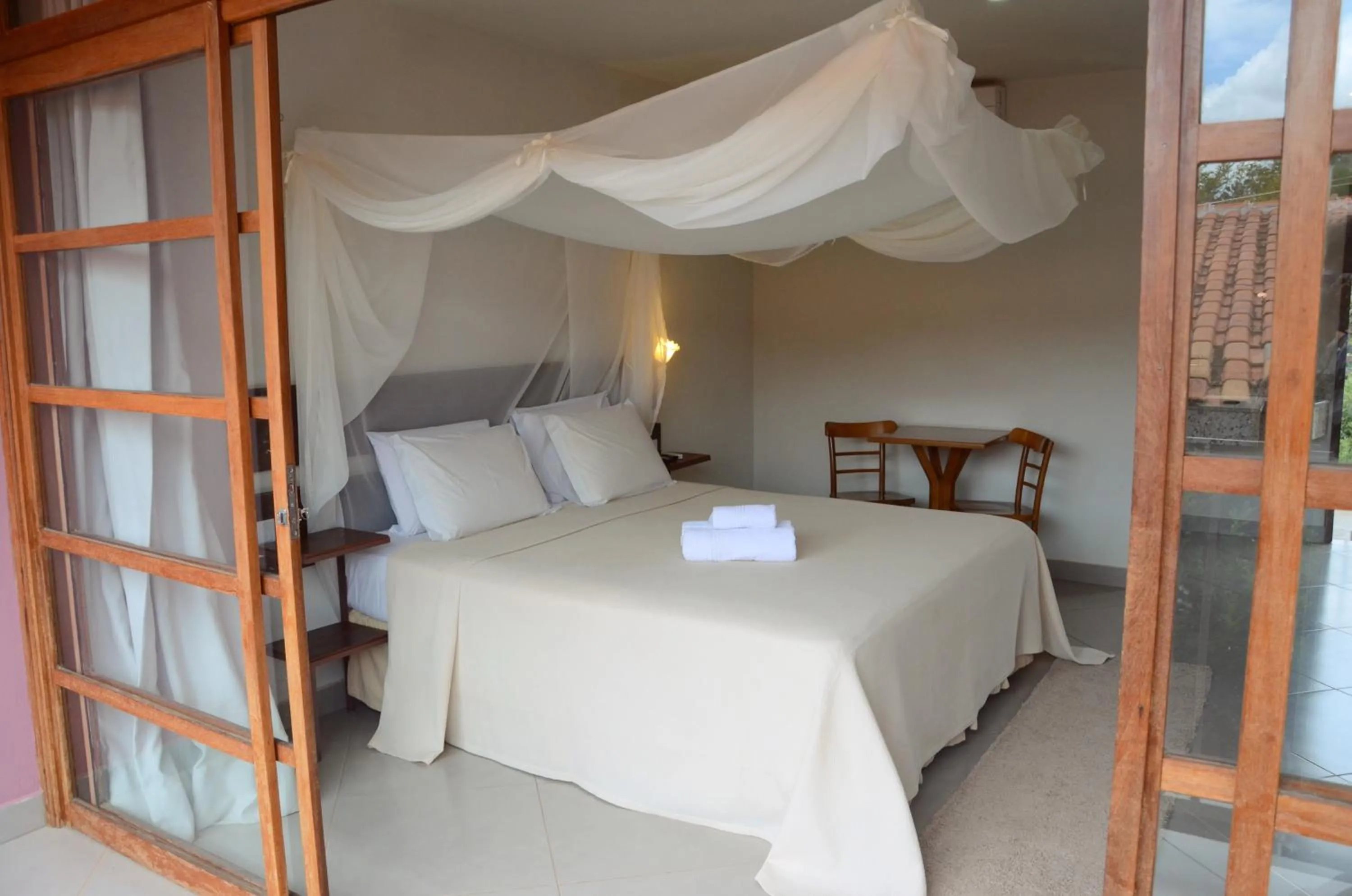 Bed in Pousada Zazen