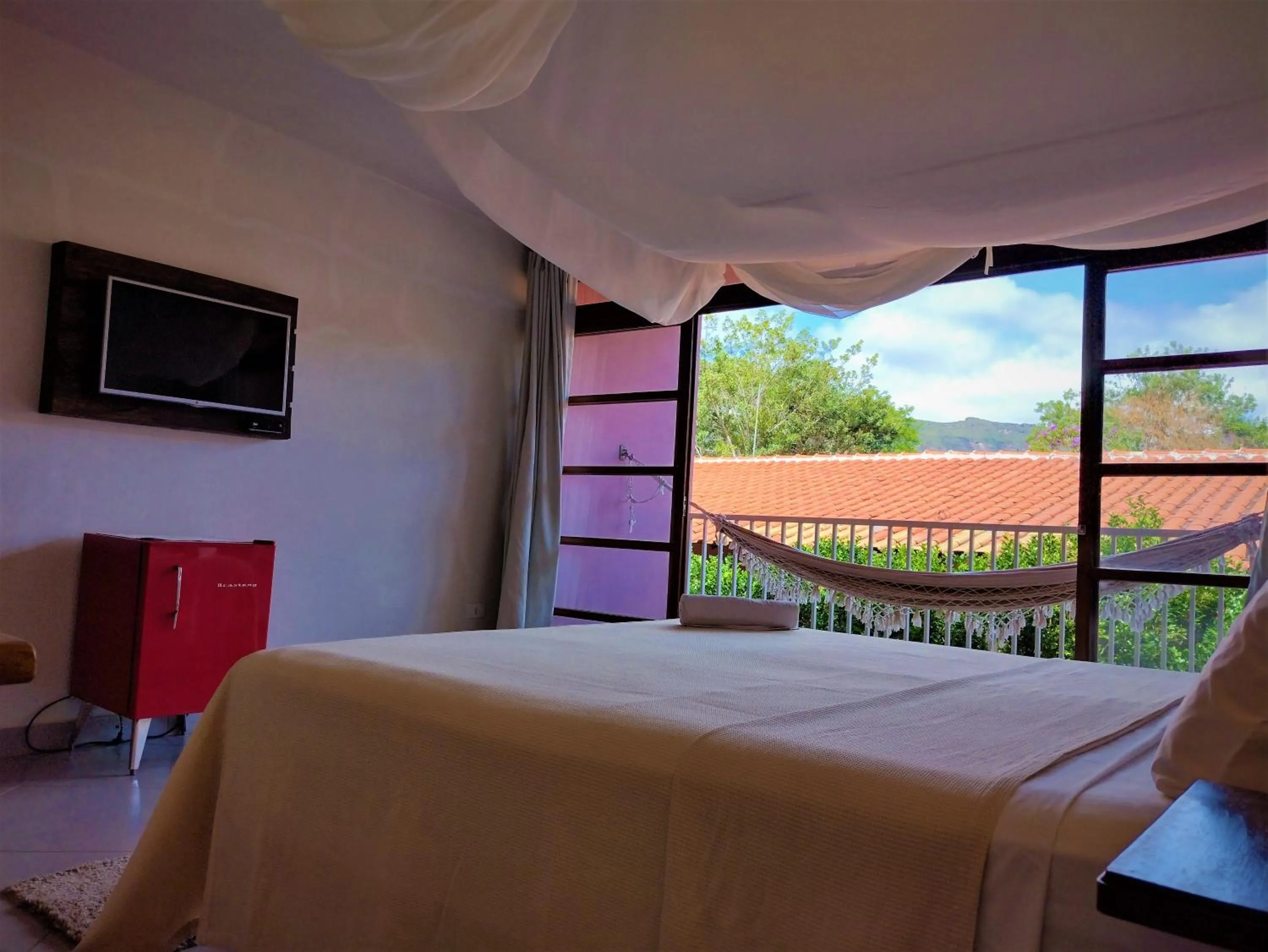 Bed in Pousada Zazen