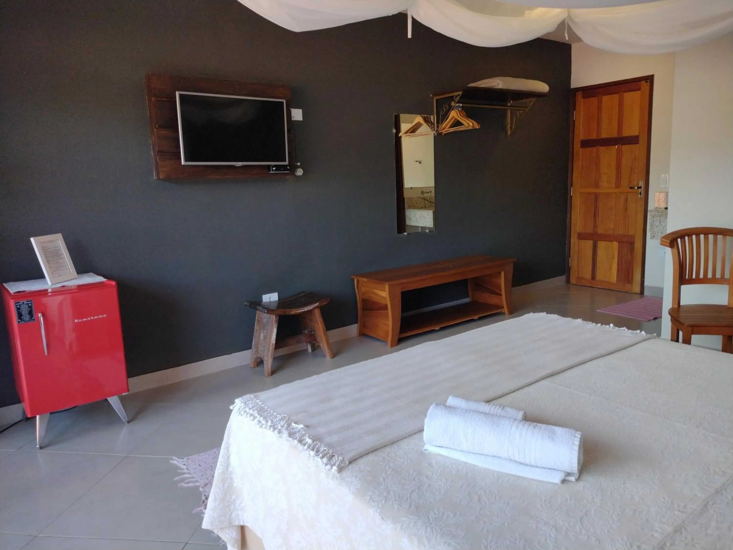 Bed in Pousada Zazen