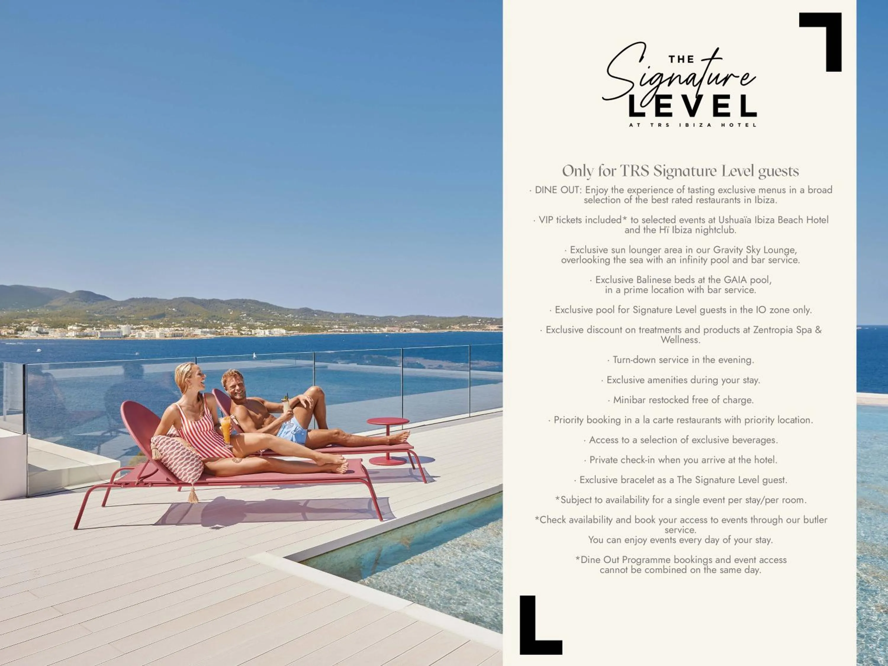 The Signature Level at TRS Ibiza Hotel - All Inclusive Adults Only - Entrance to Clubs included
