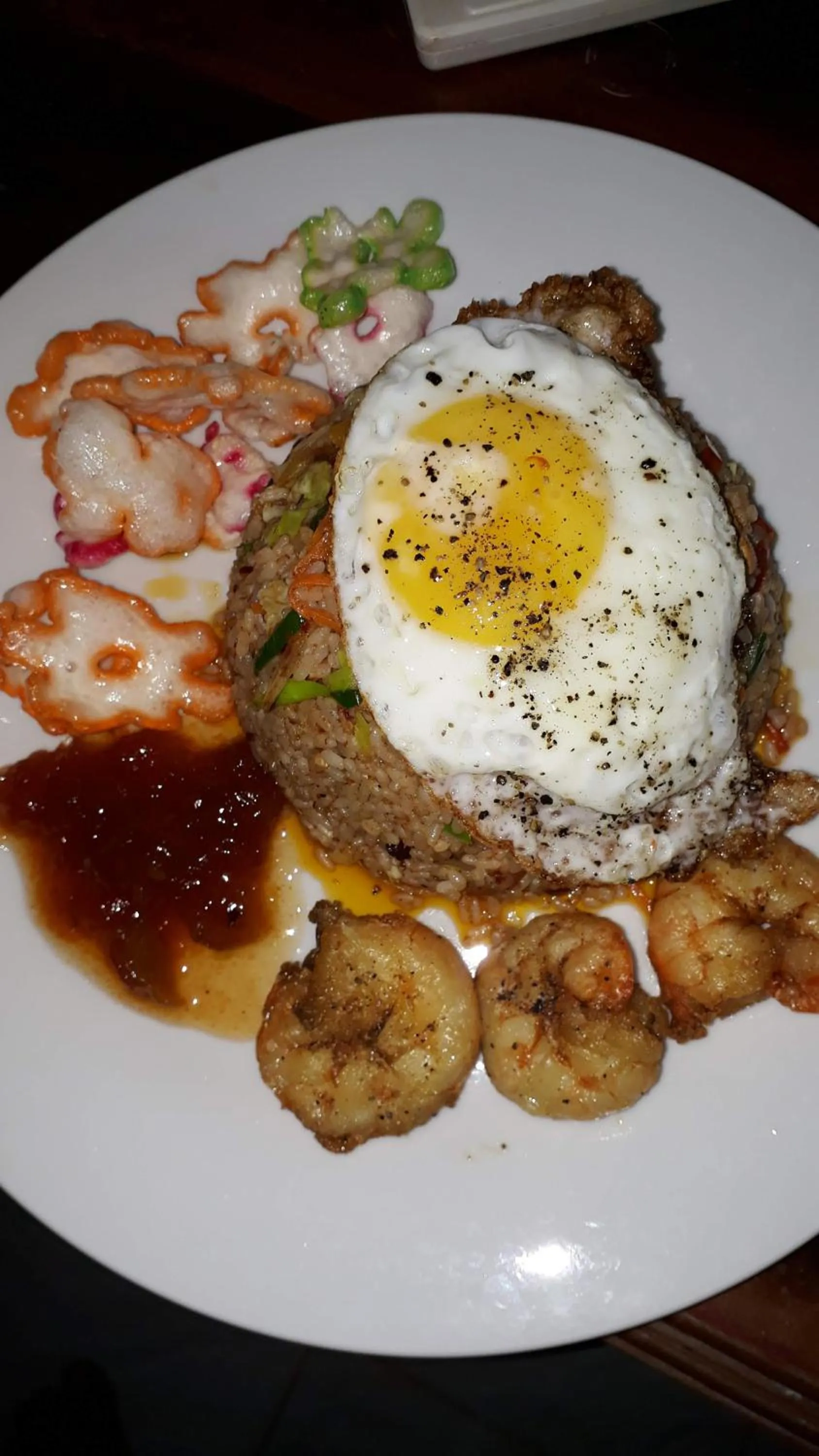 Asian breakfast in Kings Hotel Restaurant and Bar