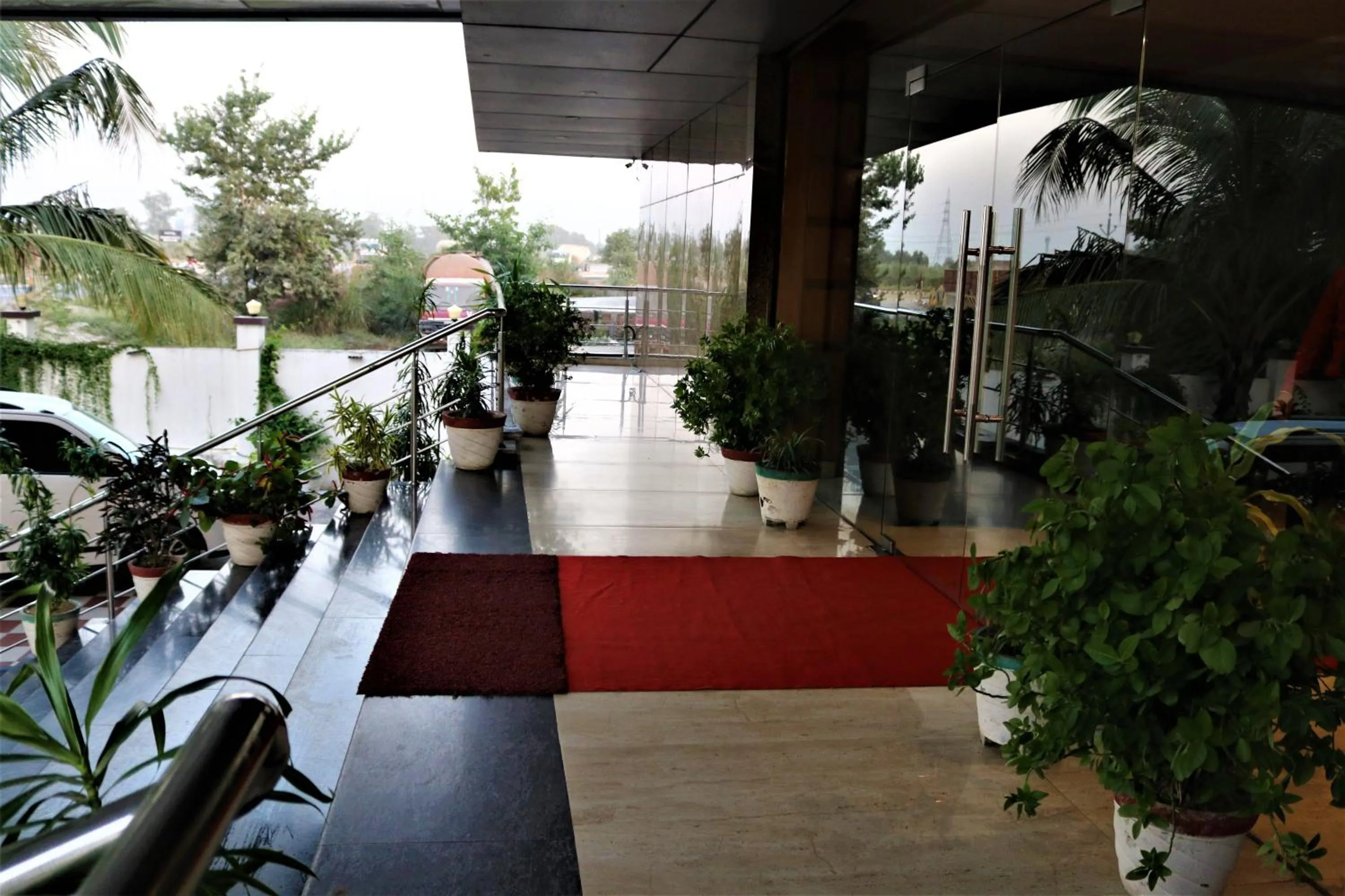 Patio in Hotel Vaishnavi Heights